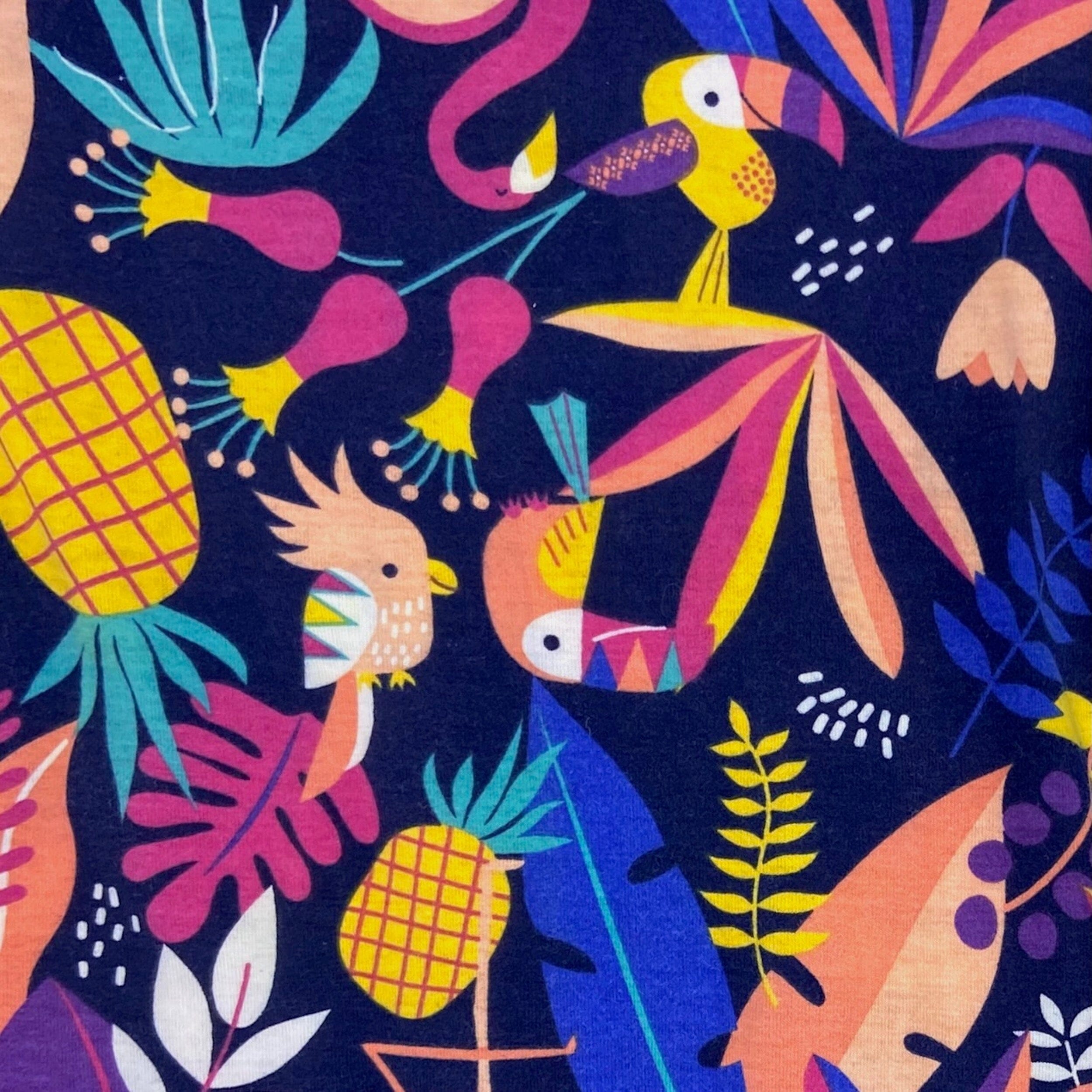 Women's Colorful Tropical Birds Parrot Floral Patterned Lounge Pants