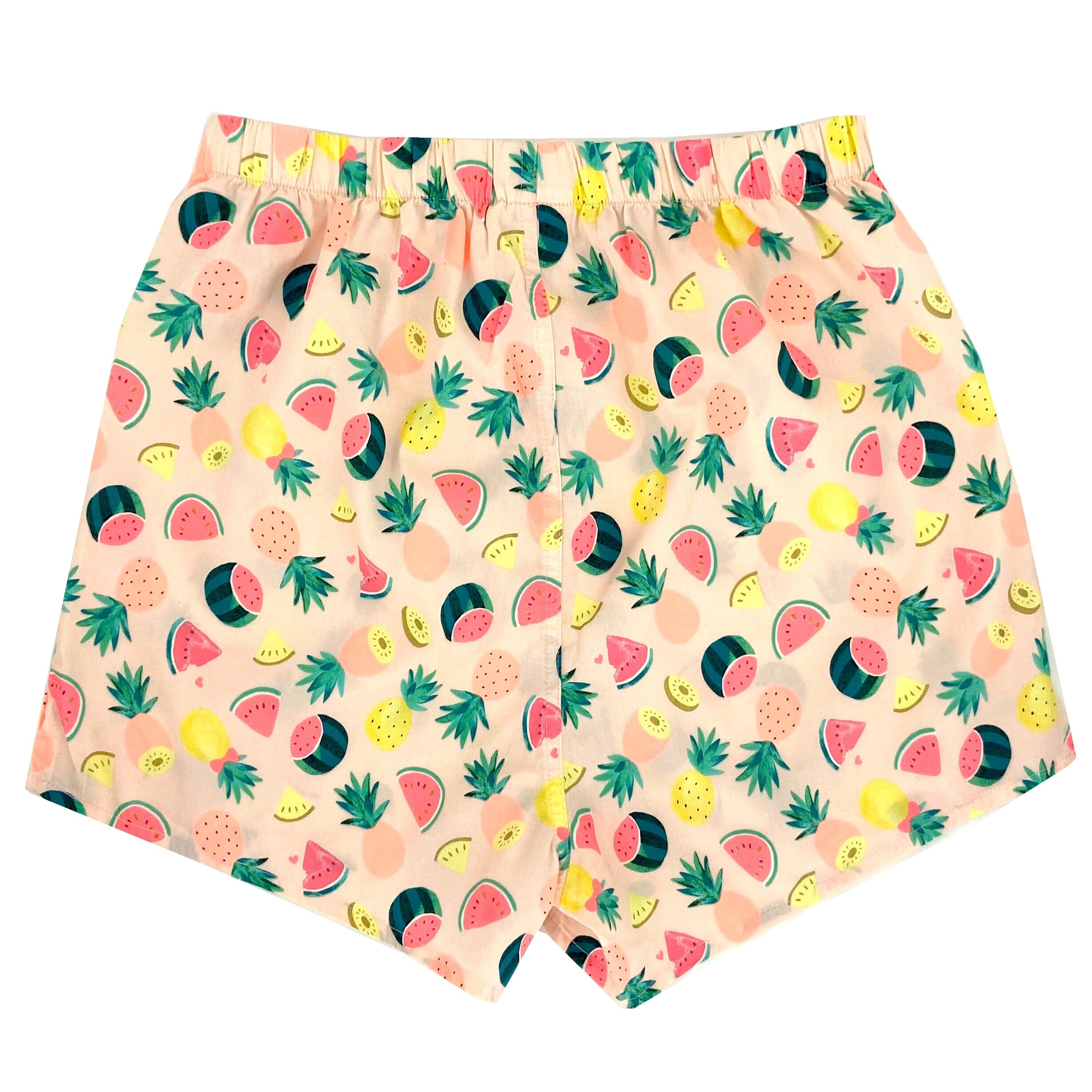 Men's Tropical Fruit Pineapples & Watermelon Patterned Boxer Shorts