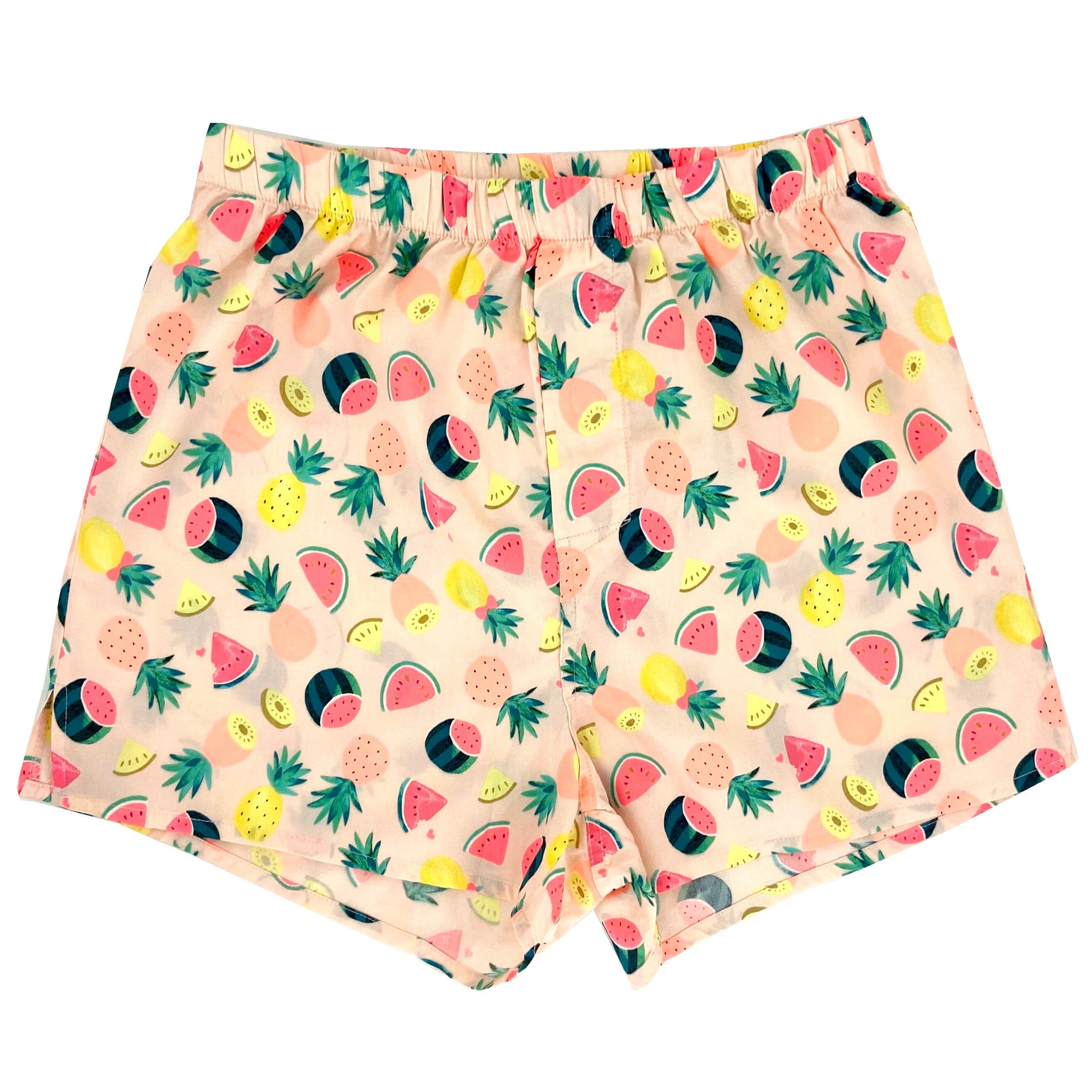 Men's Tropical Fruit Pineapples & Watermelon Patterned Boxer Shorts