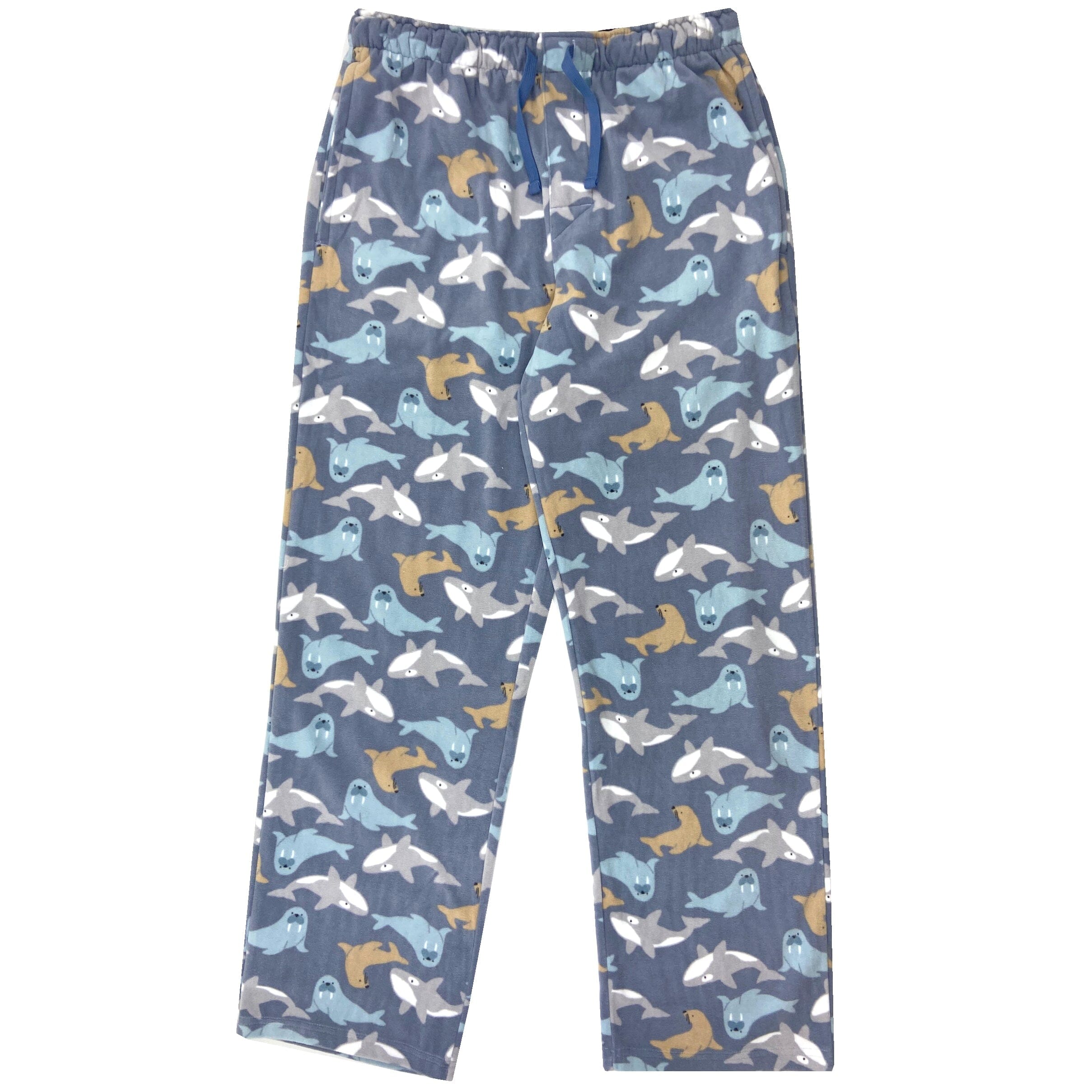 Men's Walrus Sea Lion Killer Whale All Over Print Fleece Pajama Pants