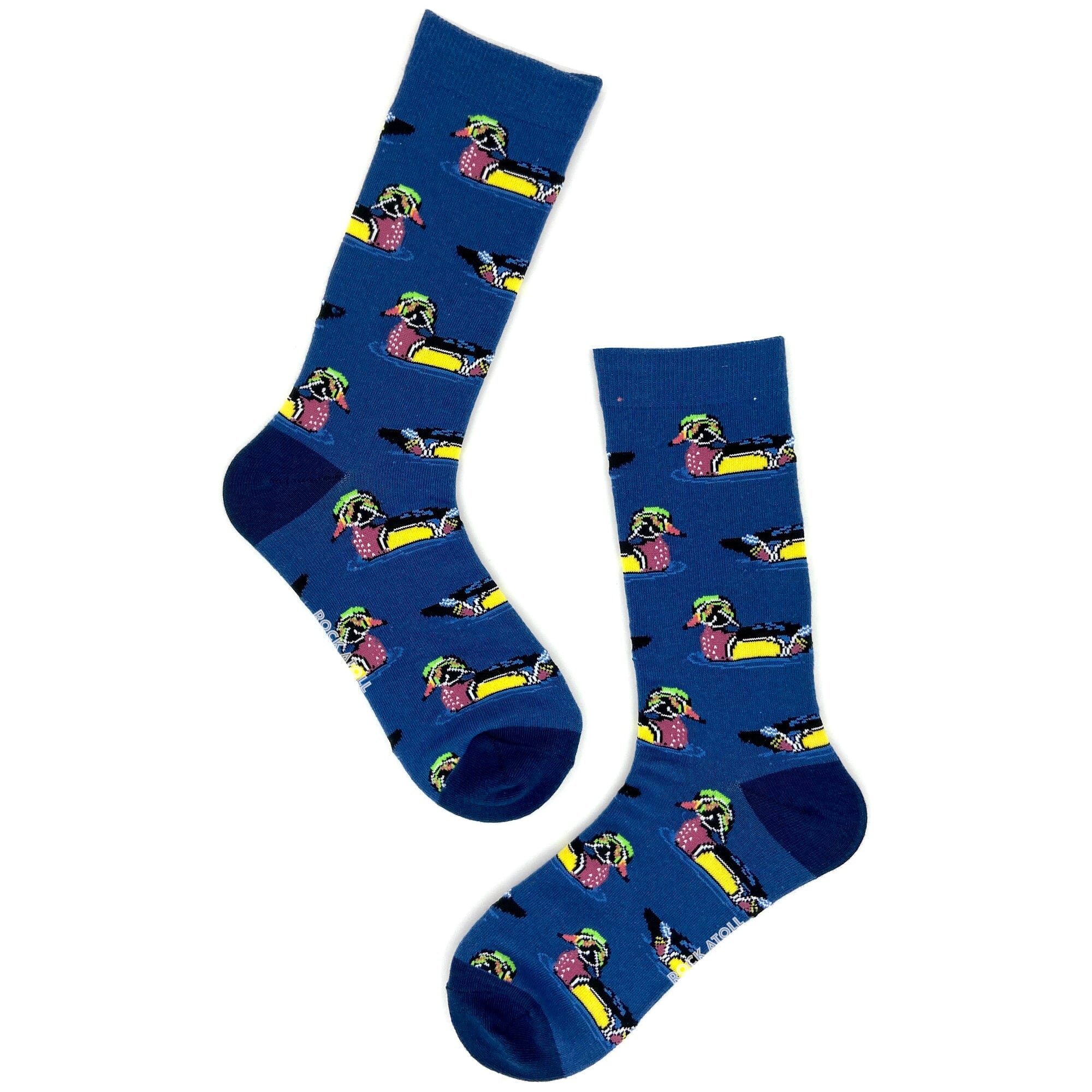 Classic Comfy Ultra Soft Mallard Duck Patterned Novelty Crew Socks
