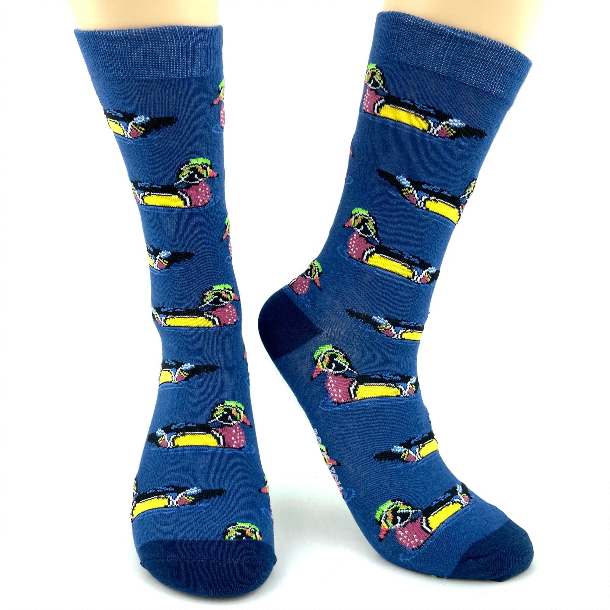 Classic Comfy Ultra Soft Mallard Duck Patterned Novelty Crew Socks