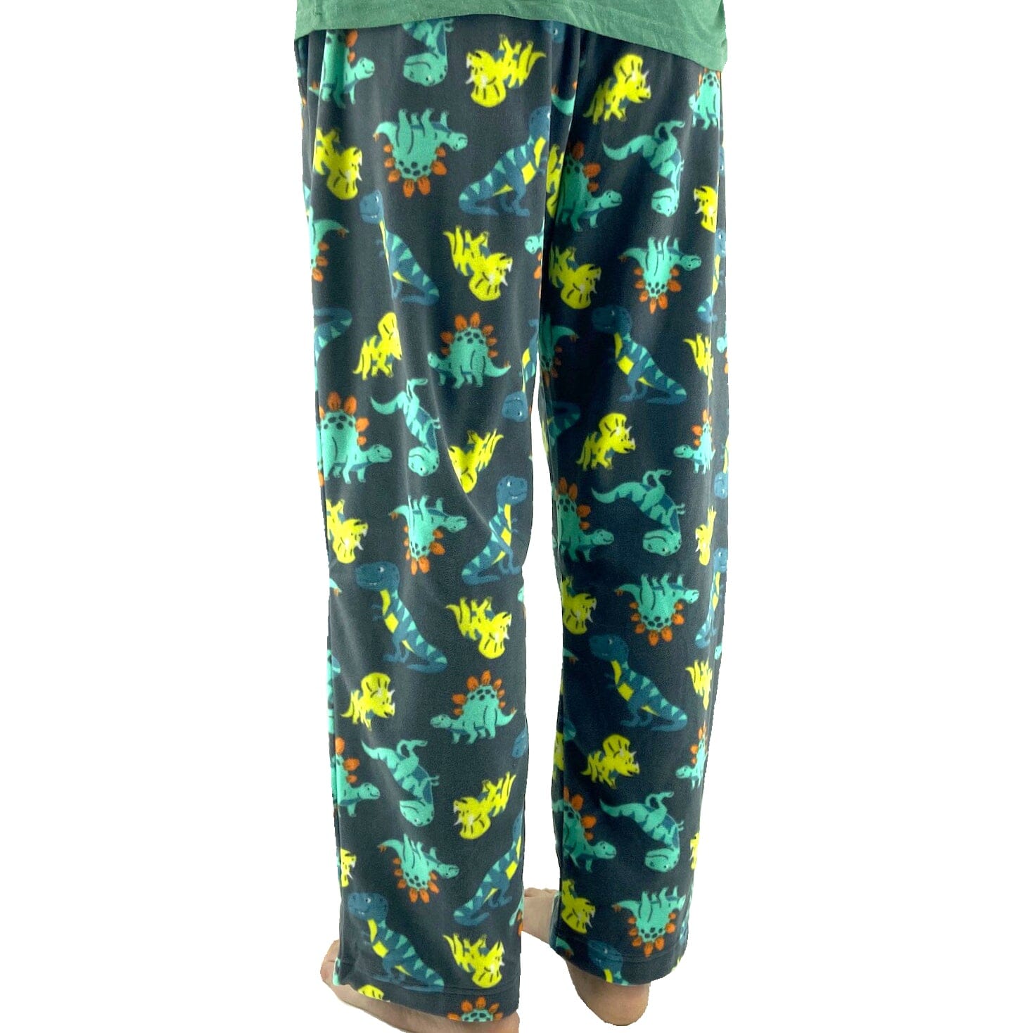 Men's Comfy Sleepwear Dinosaur Novelty Print Soft Fleece Pajama Pants