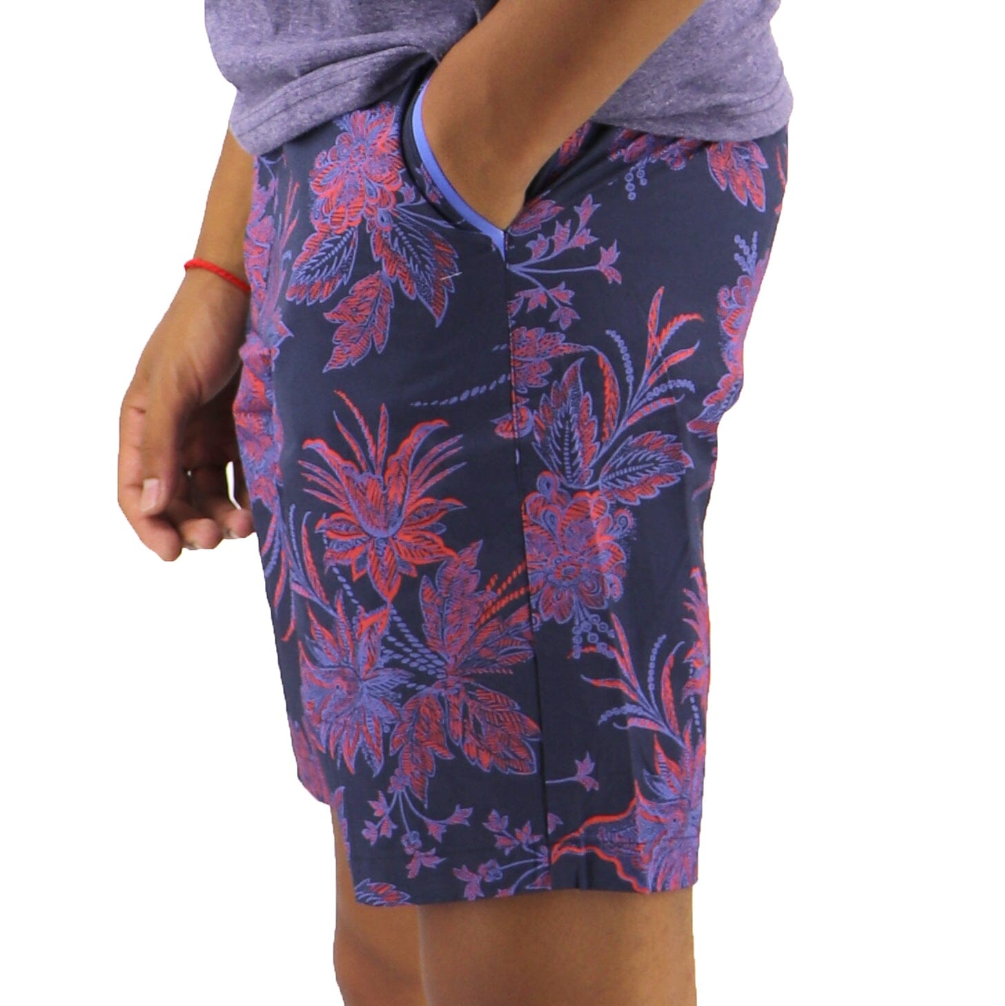 Red And Blue Shorts For Men. Buy Mens Floral Shorts Online