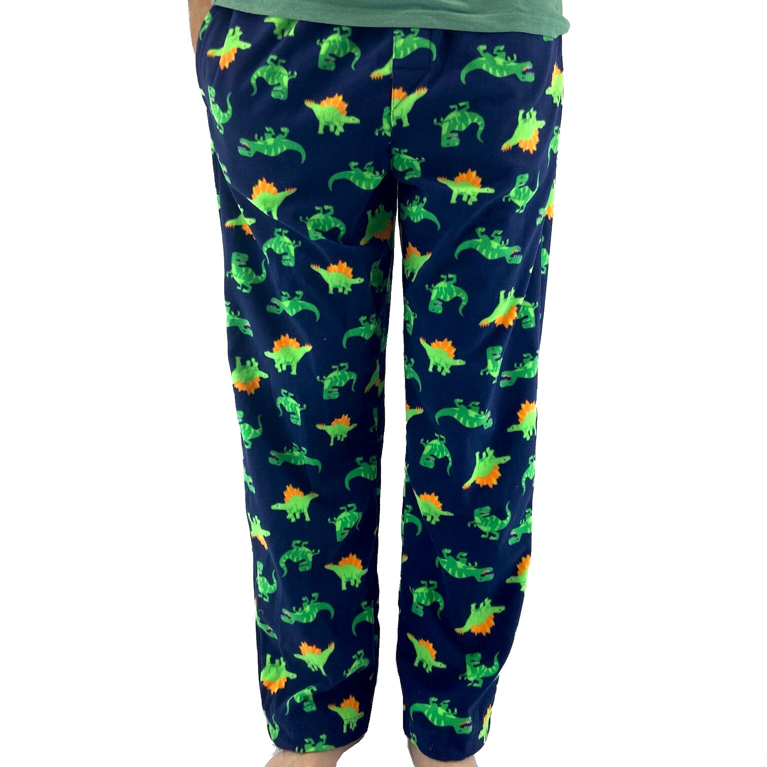 Men's Smiling Dinosaur Novelty Print Ultra-Soft Fleece Pajama PJ Pants