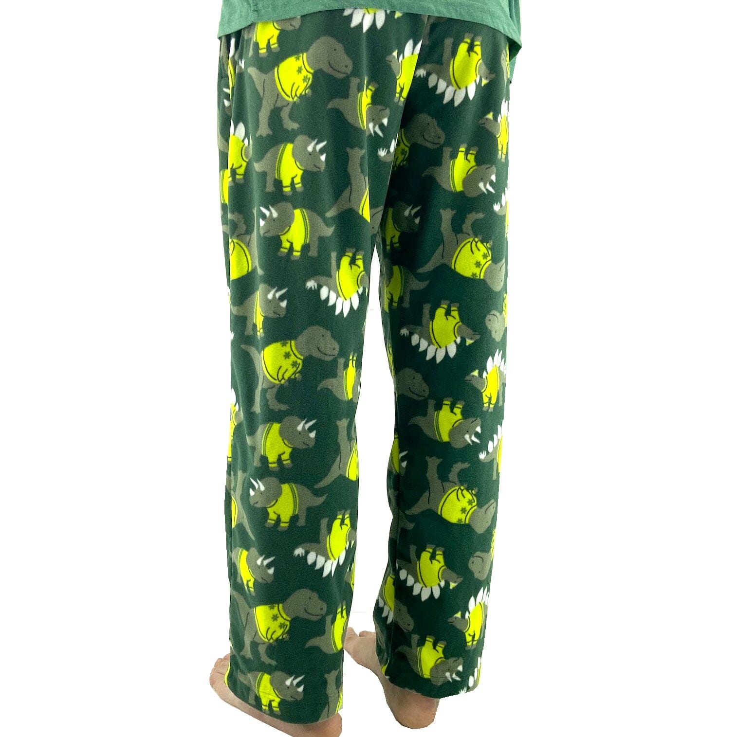 Men's Sleepwear Dinosaurs in Sweaters Print Soft Fleece Pajama Bottoms