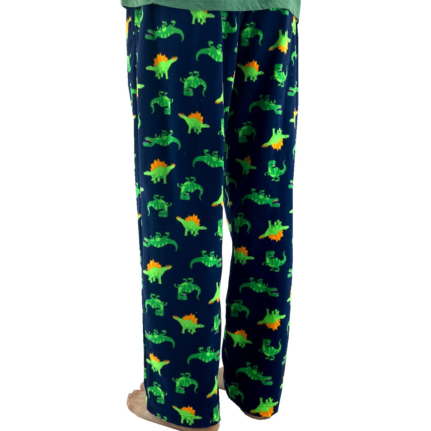 Men's Smiling Dinosaur Novelty Print Ultra-Soft Fleece Pajama PJ Pants