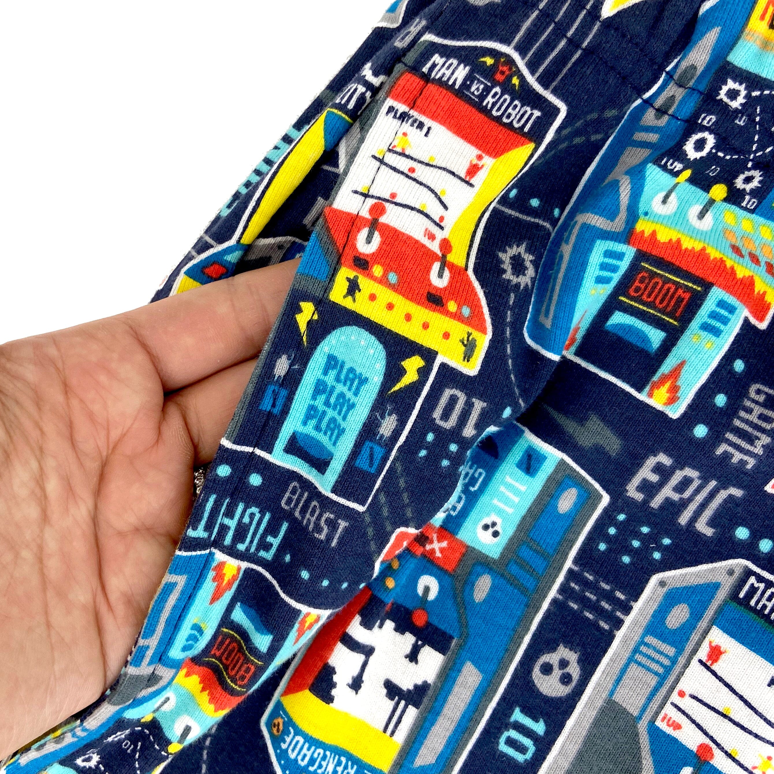 Men's Retro Arcade Machine Coin-Op Cabinet Print Pajama Lounge Pants