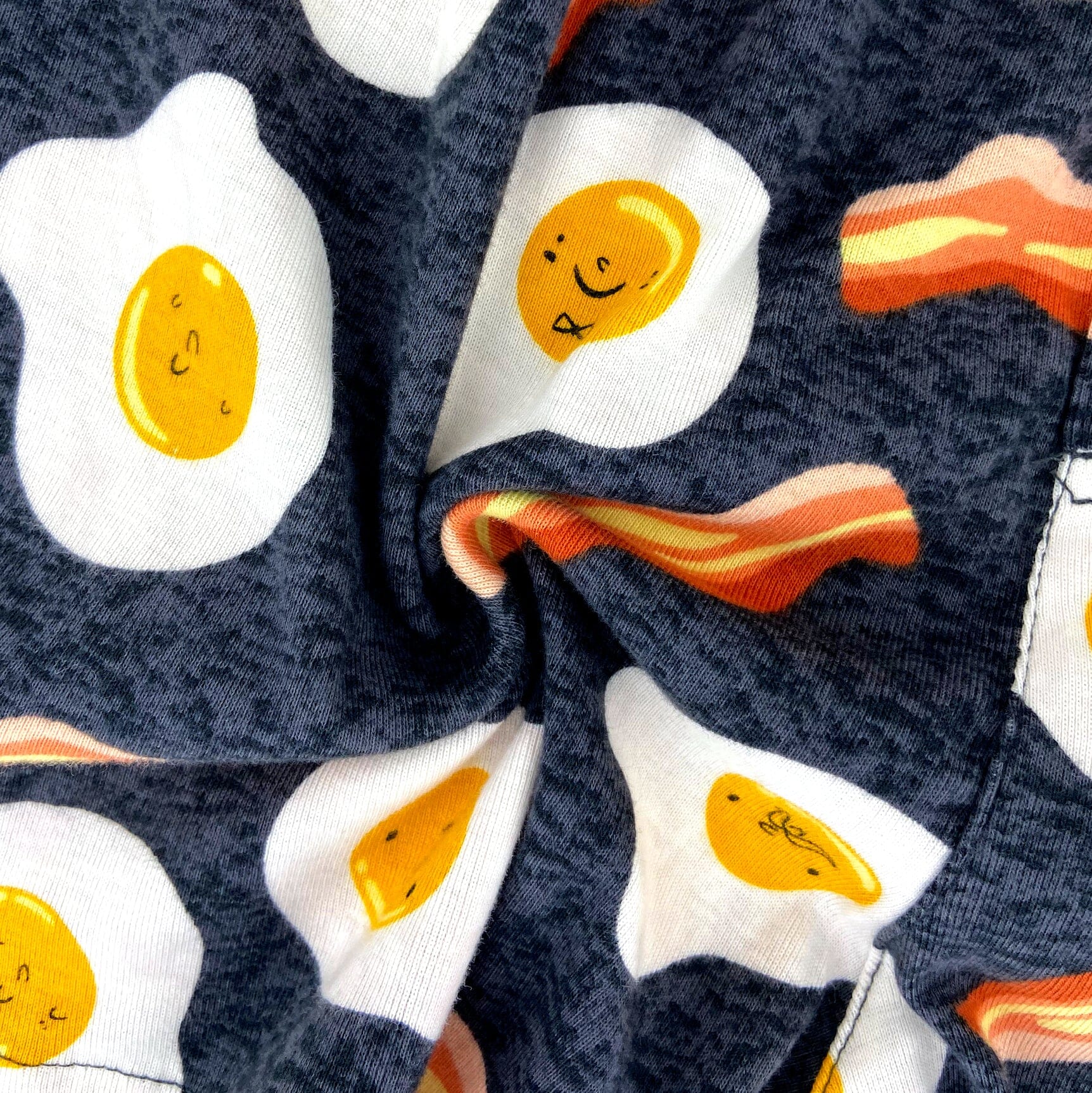 Bacon And Egg Sleep Pajama Shorts For Men. Buy Men's Breakfast Boxers