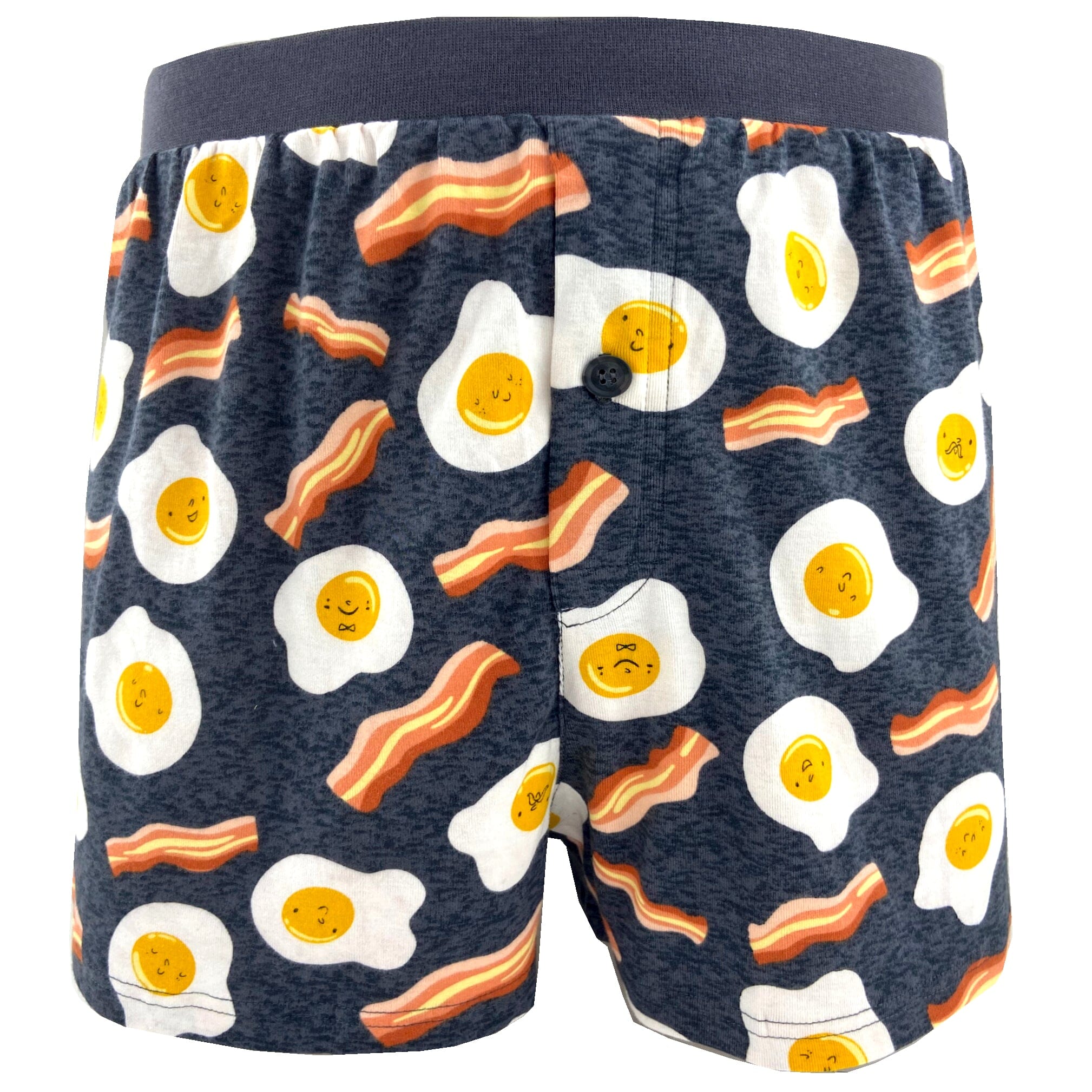 Bacon And Egg Sleep Pajama Shorts For Men. Buy Men's Breakfast Boxers