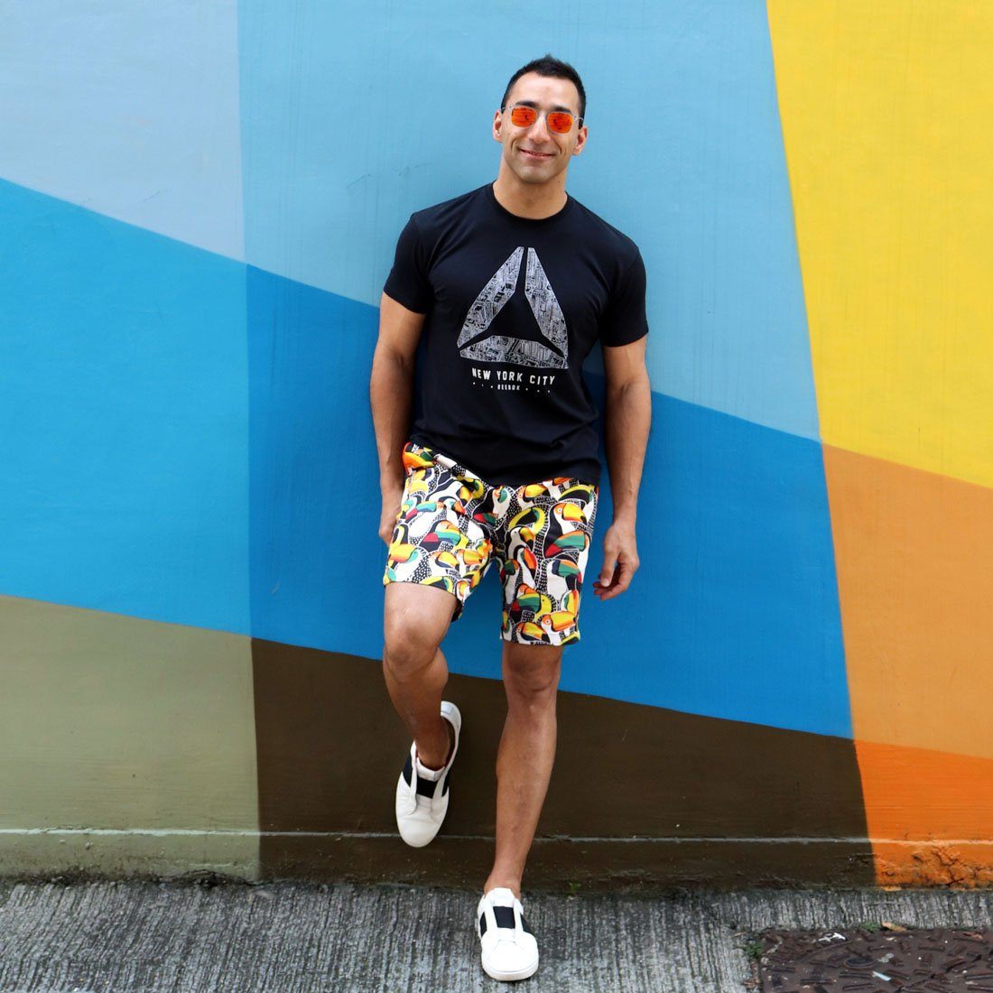 Super Colorful Toucan All Over Print Men's Shorts