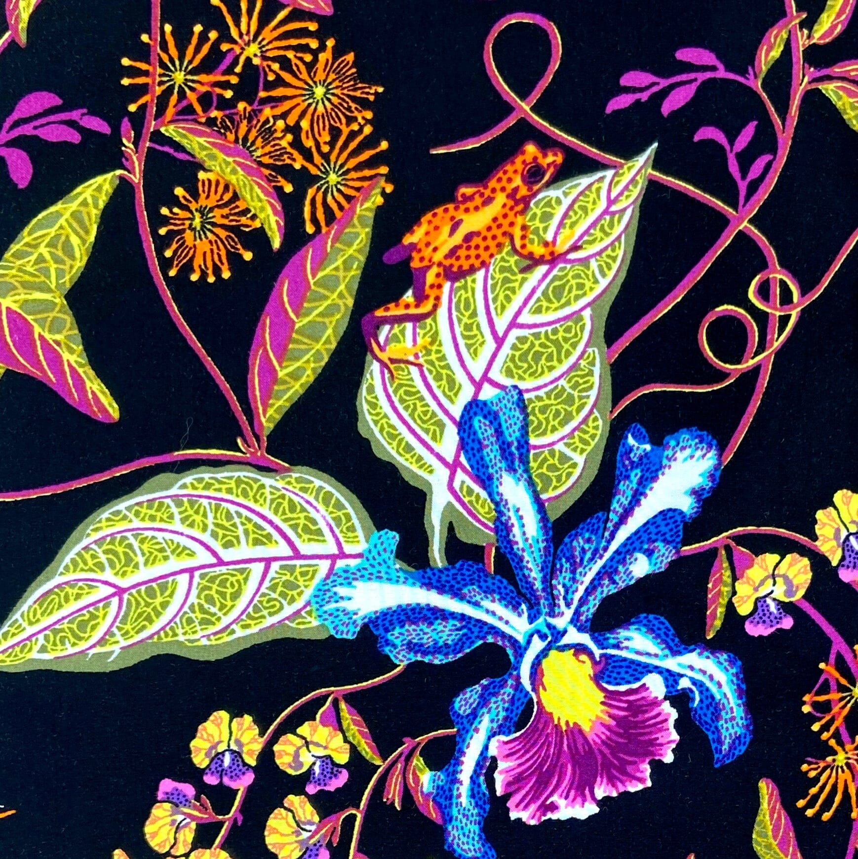 Men's Bold Colorful Tropical Flower Floral Button Down Hawaiian Shirt