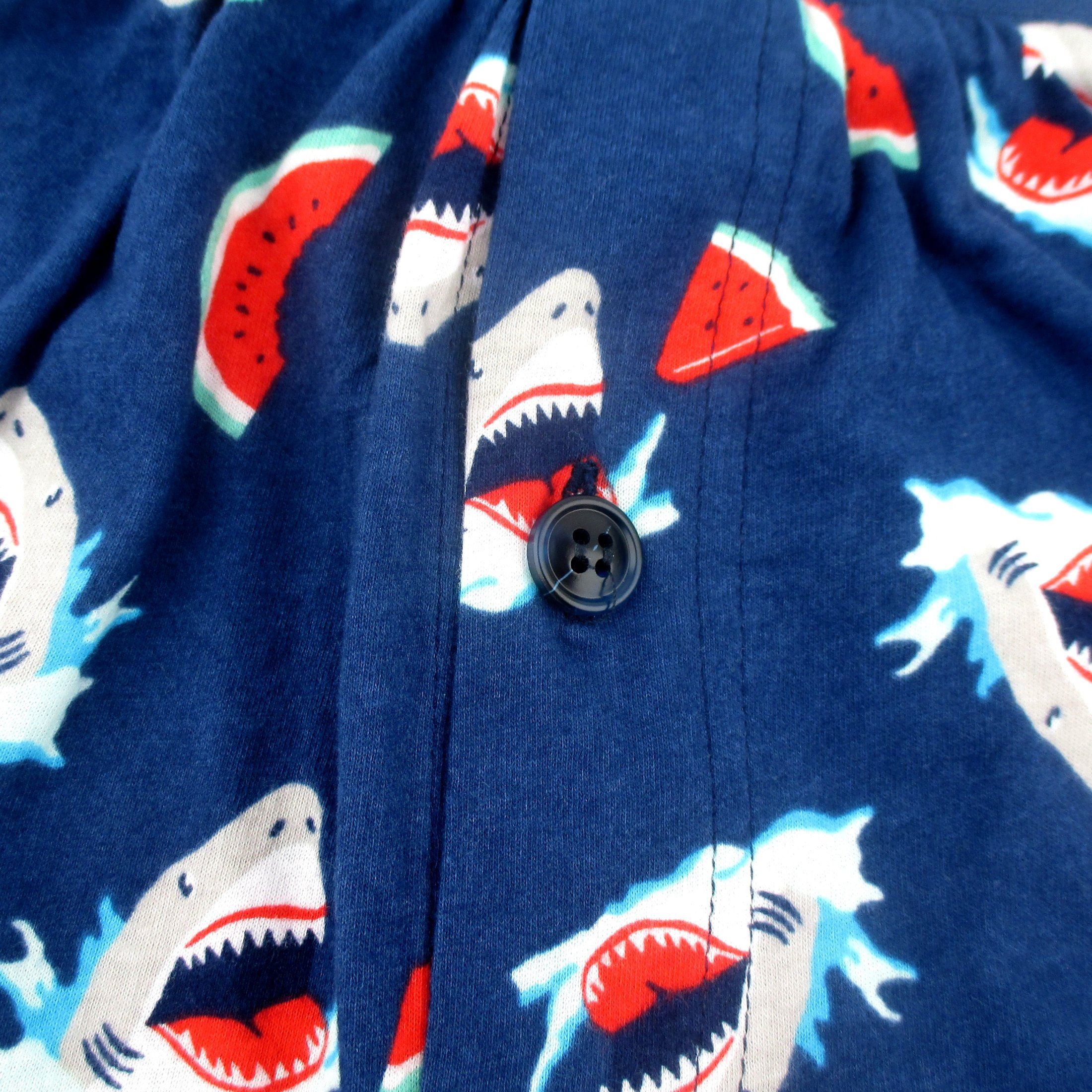 Rock Atoll Work From Home Loungewear Boxer Shorts Button Closure Detail