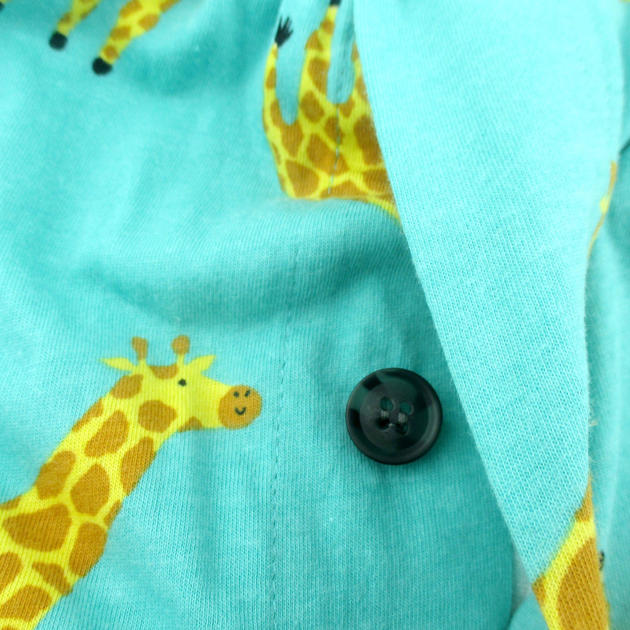 Rock Atoll Loungewear Sleepwear Boxer Shorts Button Closure Detail