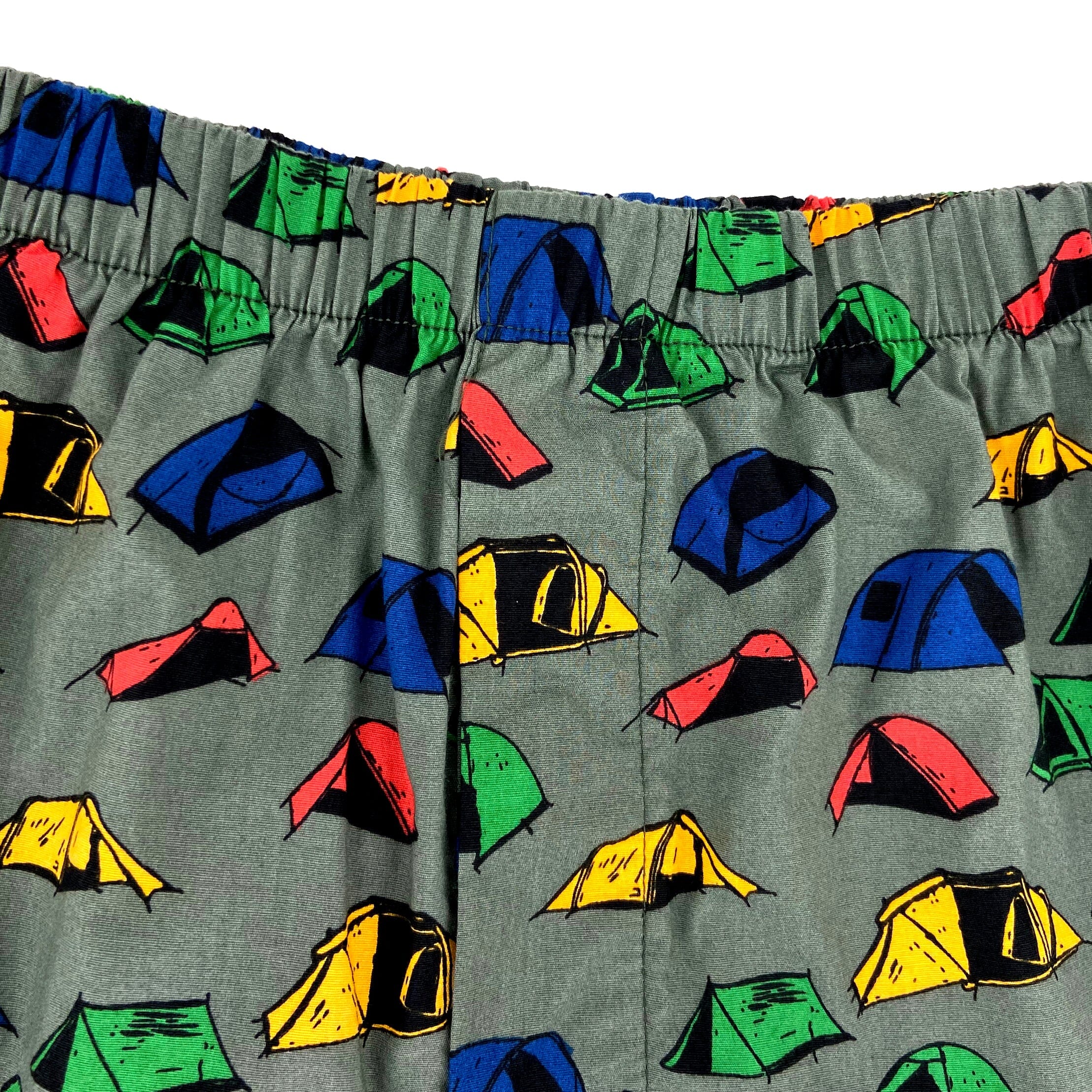 Men's Outdoorsy Camping Tent Patterned Novelty Print Boxer Shorts