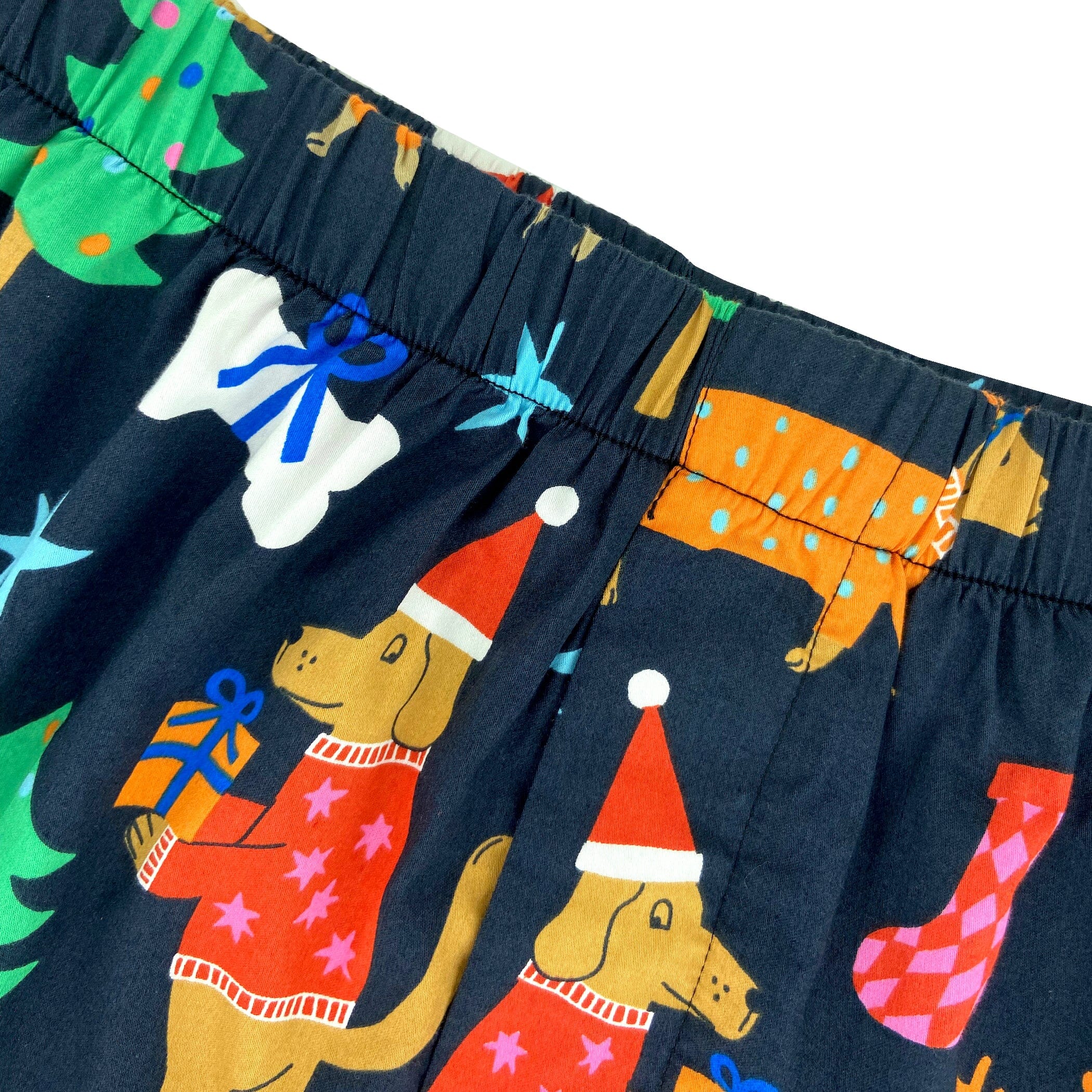 Men's Festive Doggie Christmas Holiday Novelty Patterned Boxer Shorts