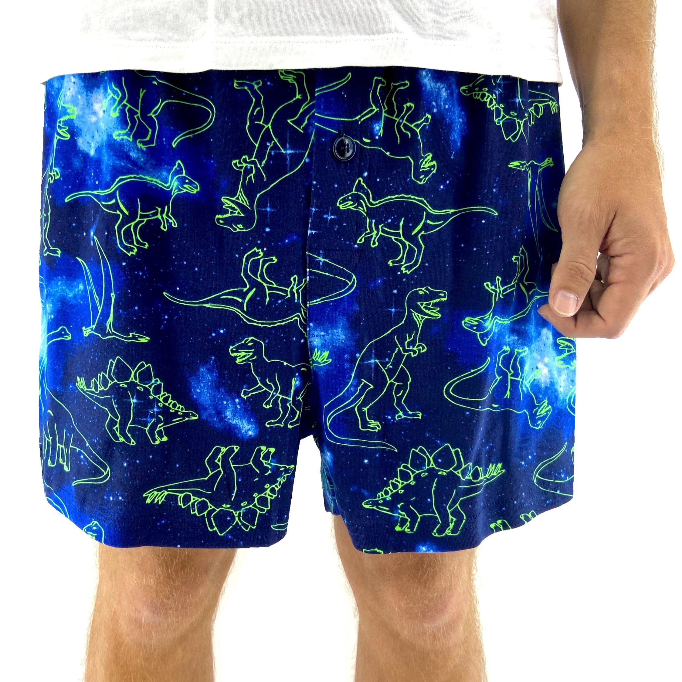 Men's Dinosaur T-Rex Triceratops Apatosaurus Patterned Boxer Shorts