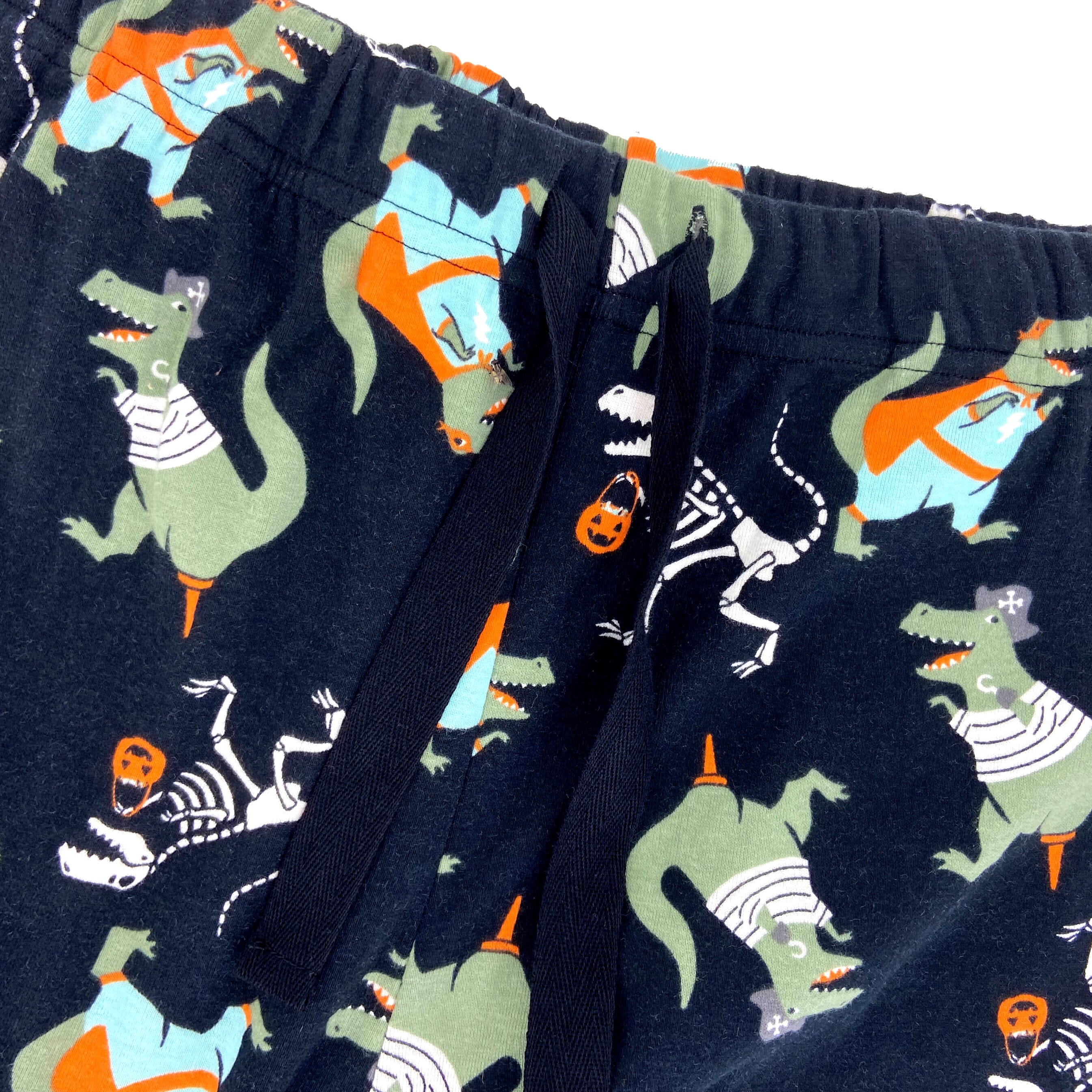 Men's Halloween Dress Up Dinosaur Fossil Patterned Long Pajama Pants