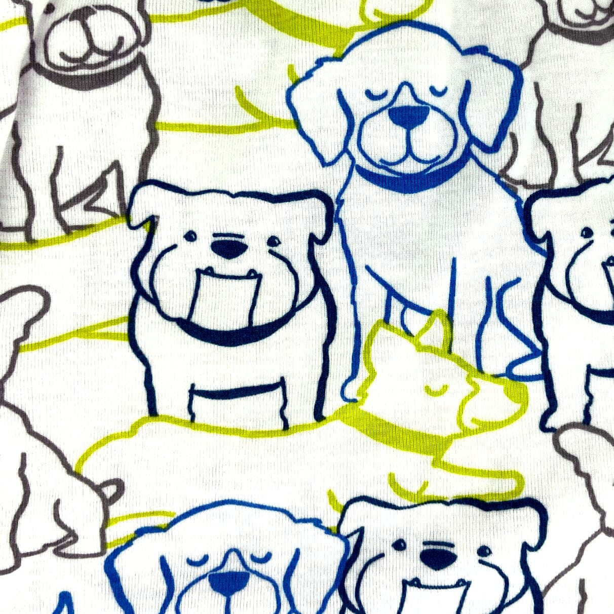 Women's Cute Puppy Dog All-Over-Print Cotton Jersey Knit Pajama Shorts