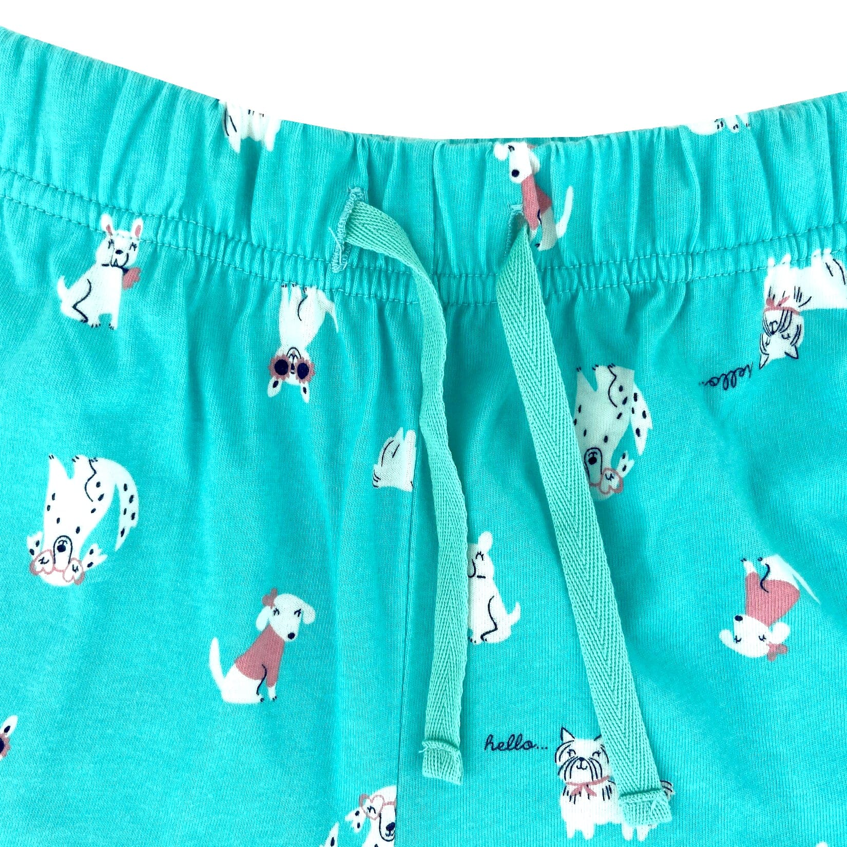 Women's Pet Lovers Dog Patterned Cotton Jersey Knit Pajama Bottoms