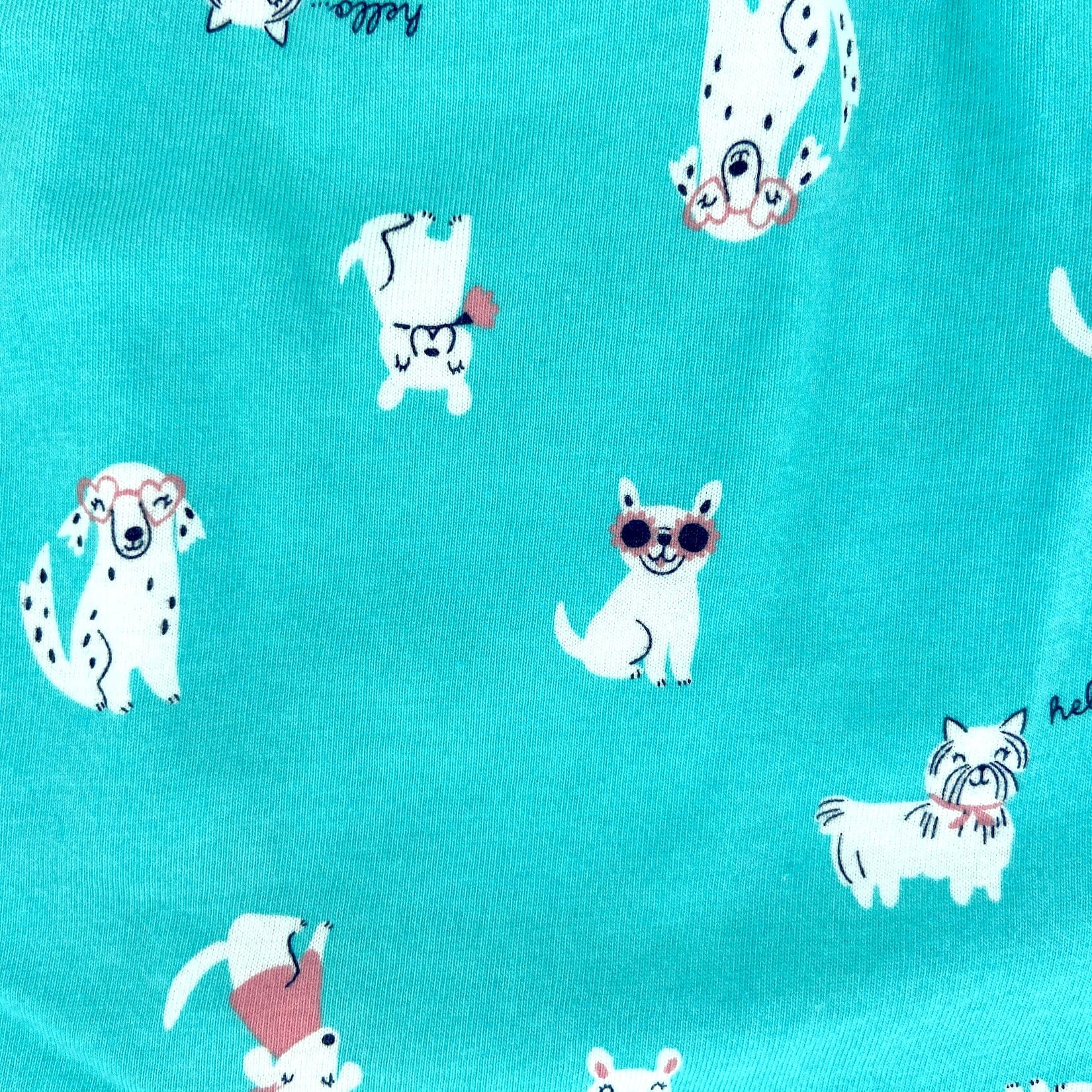 Women's Pet Lovers Dog Patterned Cotton Jersey Knit Pajama Bottoms