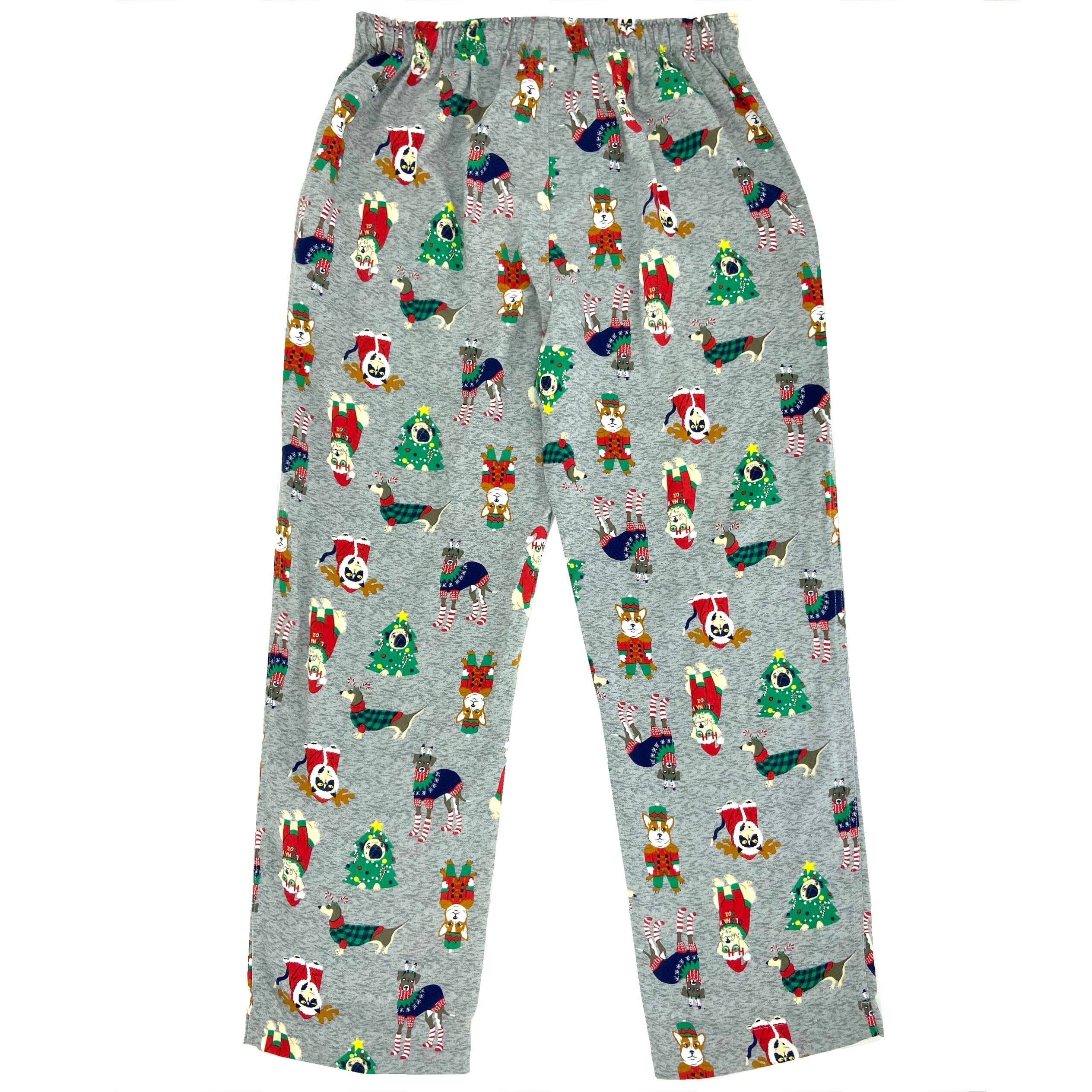 Men's Christmas Festive Cats and Dogs Patterned Long Pajama Pants