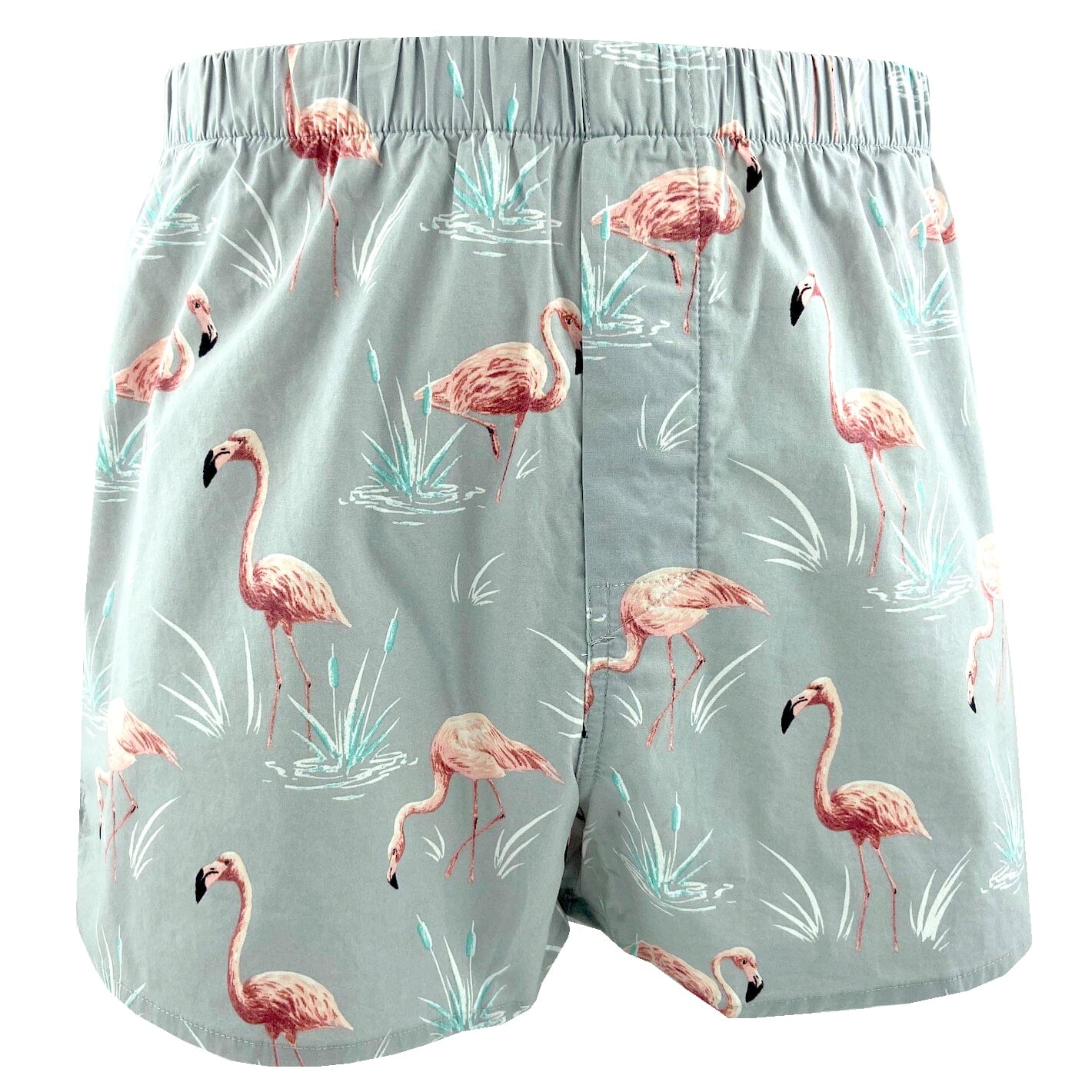 Men's Classic Flamingo Novelty Print Cotton Boxer Shorts Underwear