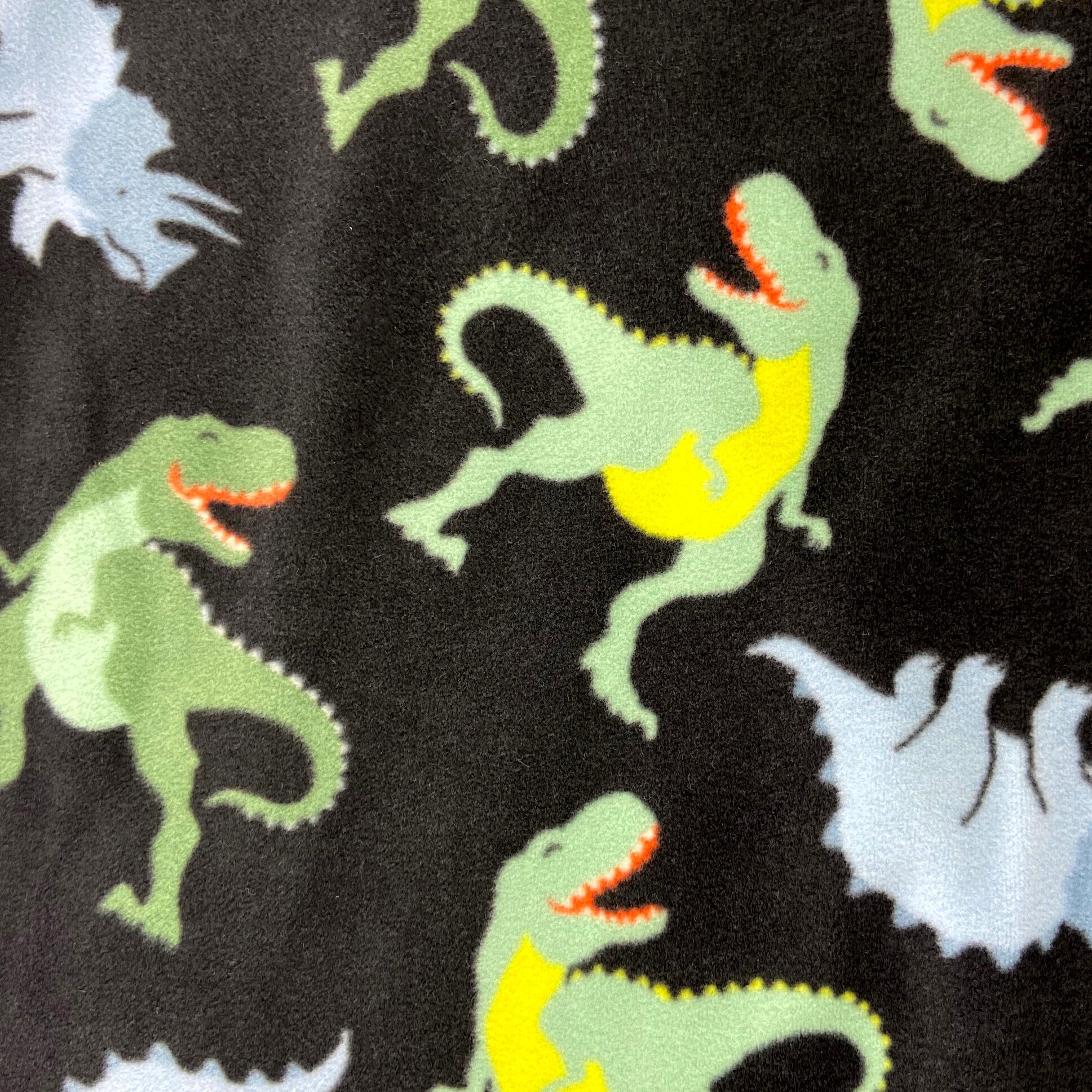 Men's Winter Essential Dinosaur Patterned Soft Fleece Pajama PJ Pants