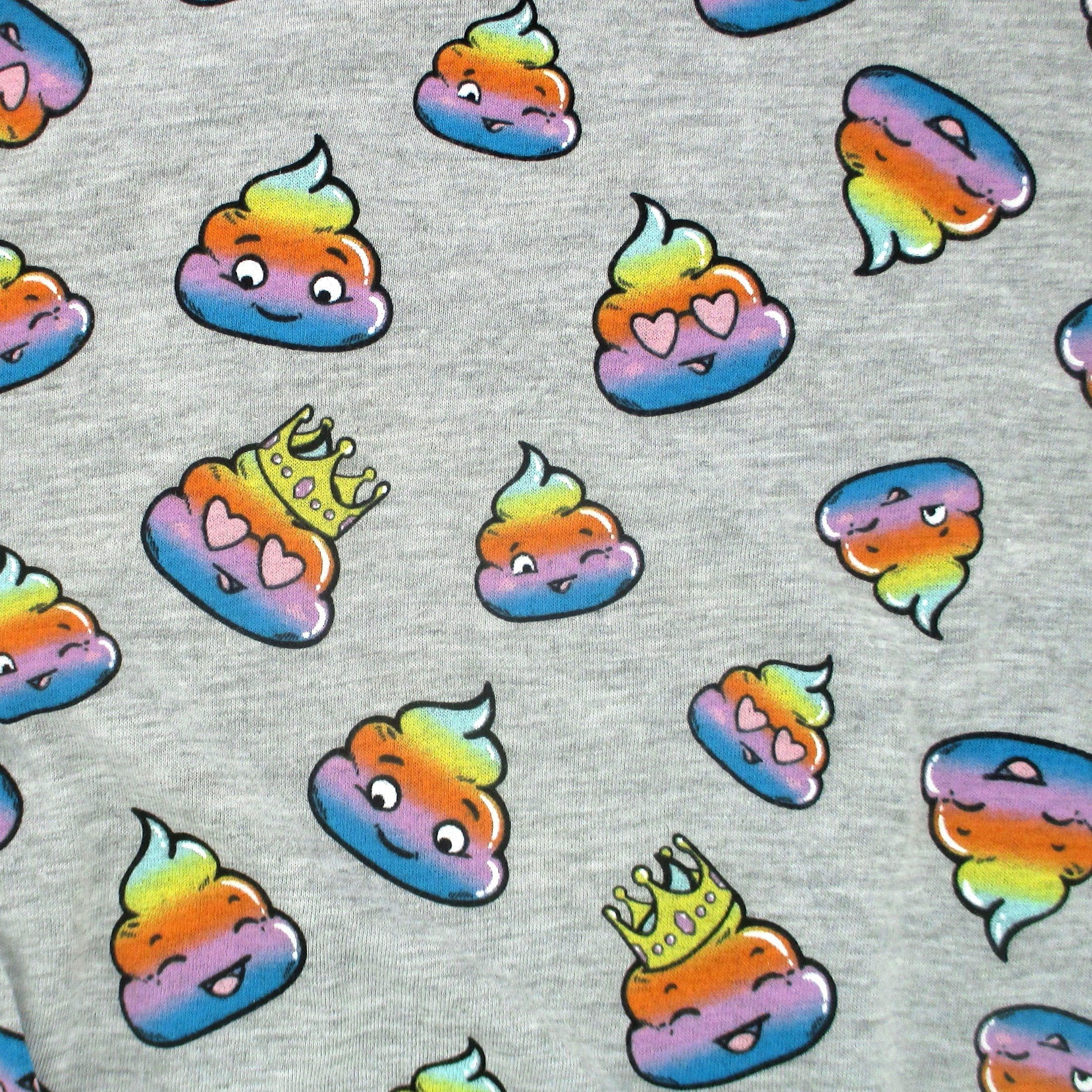 Smiley Poop Emoticon Print Boxer Shorts Gag Gifts for Men