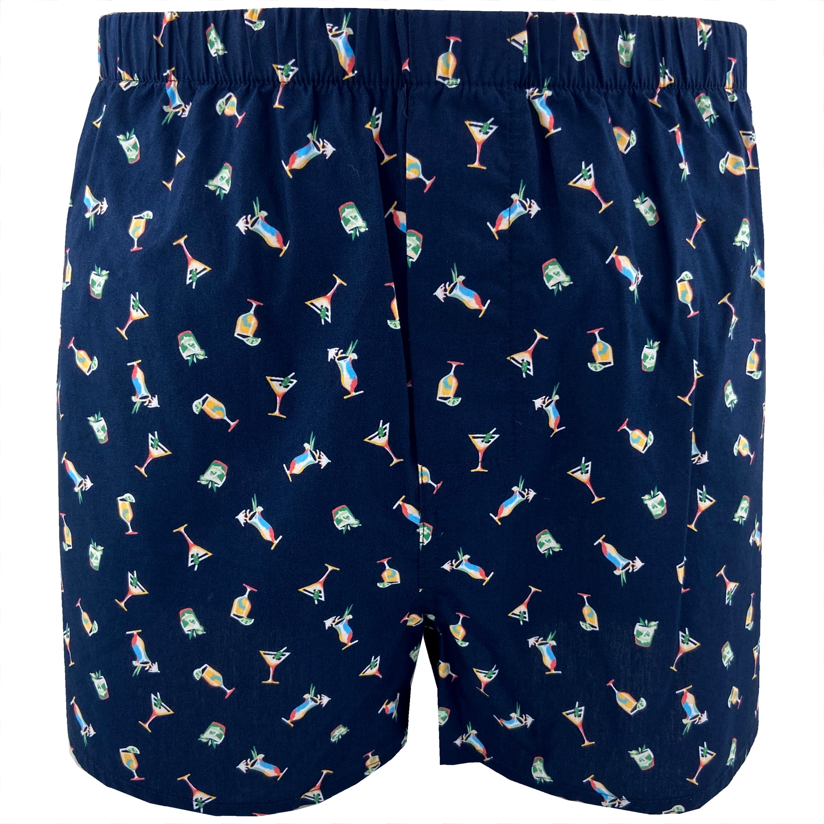 Buy Men's Cocktail Hour Drink Themed Martini Print Cotton Boxer Shorts