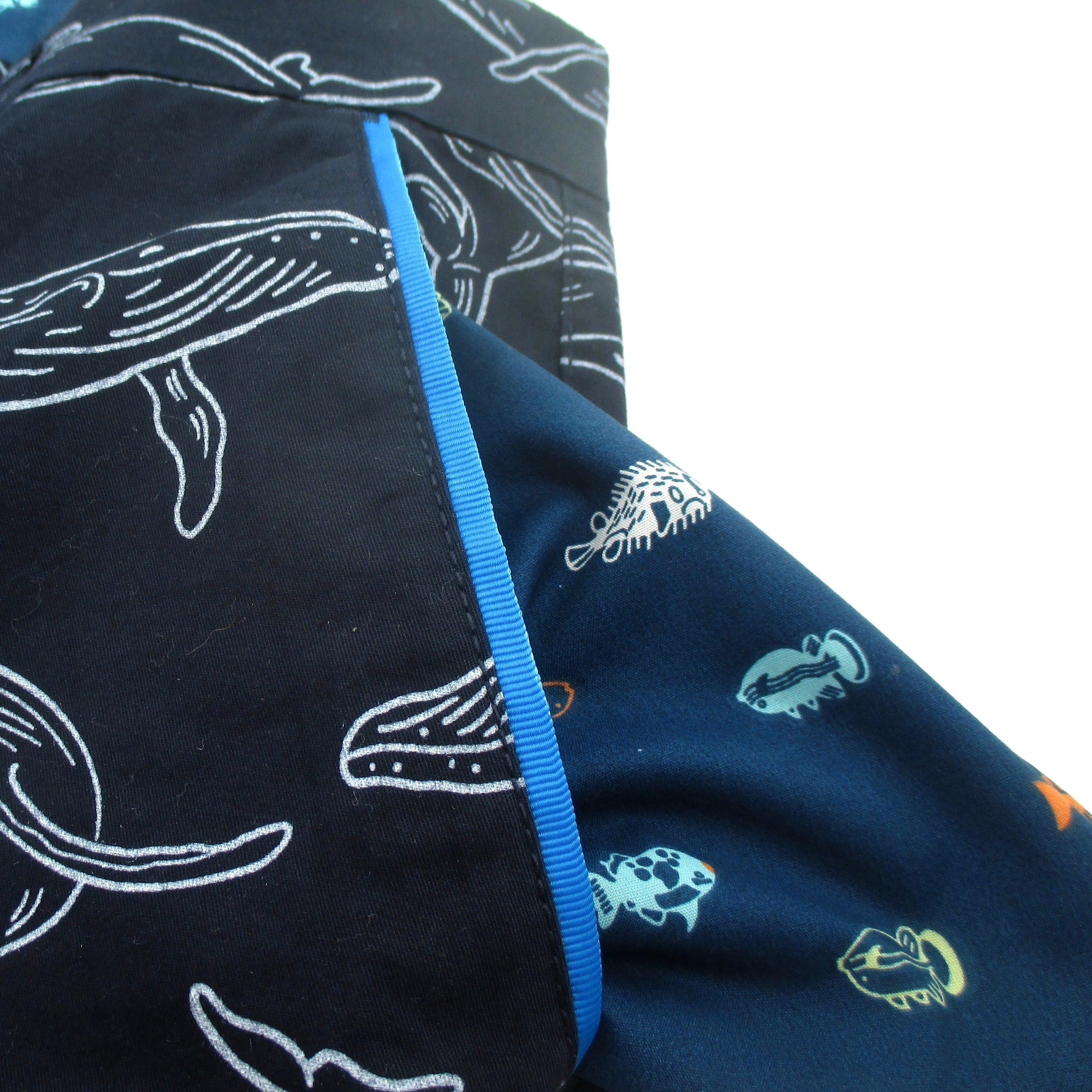 Rock Atoll Fish Patterned Pocket Lining Detail