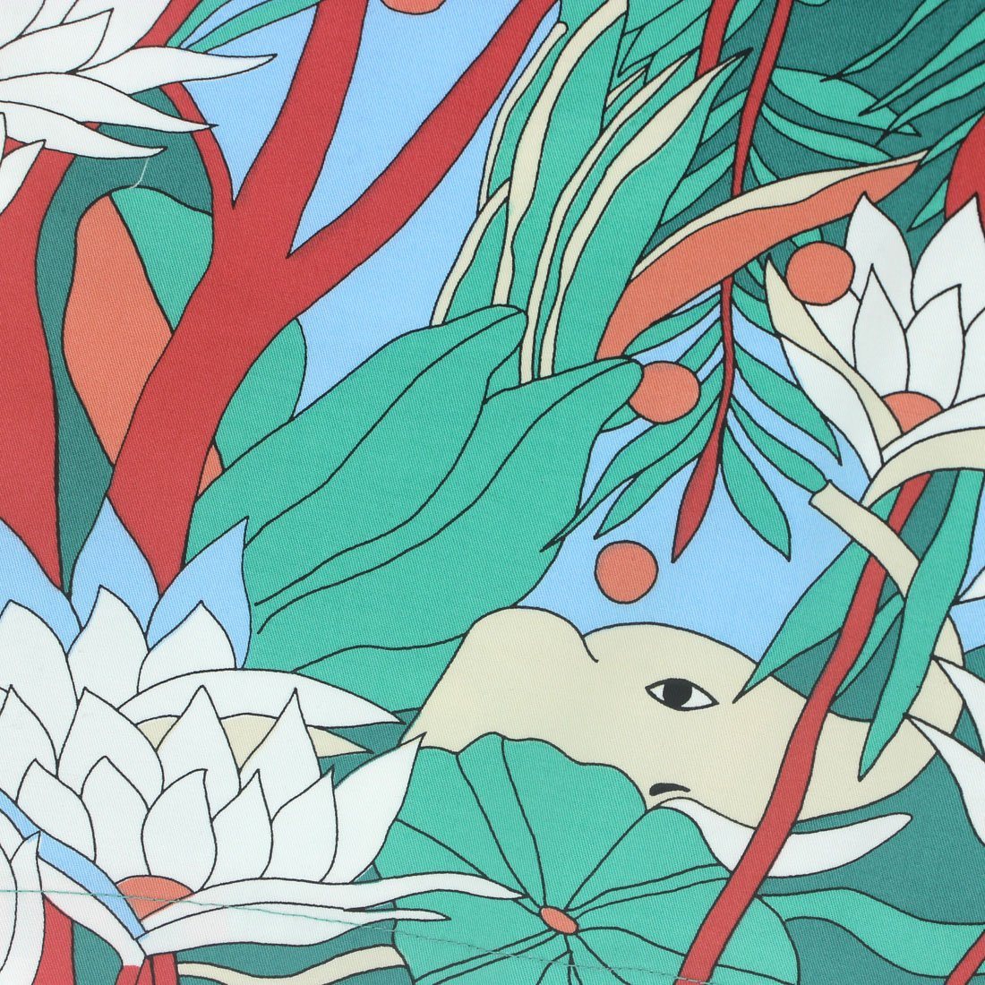 Jungle Elephant Leopards Tiger Print Flat Front Chino Shorts for Men