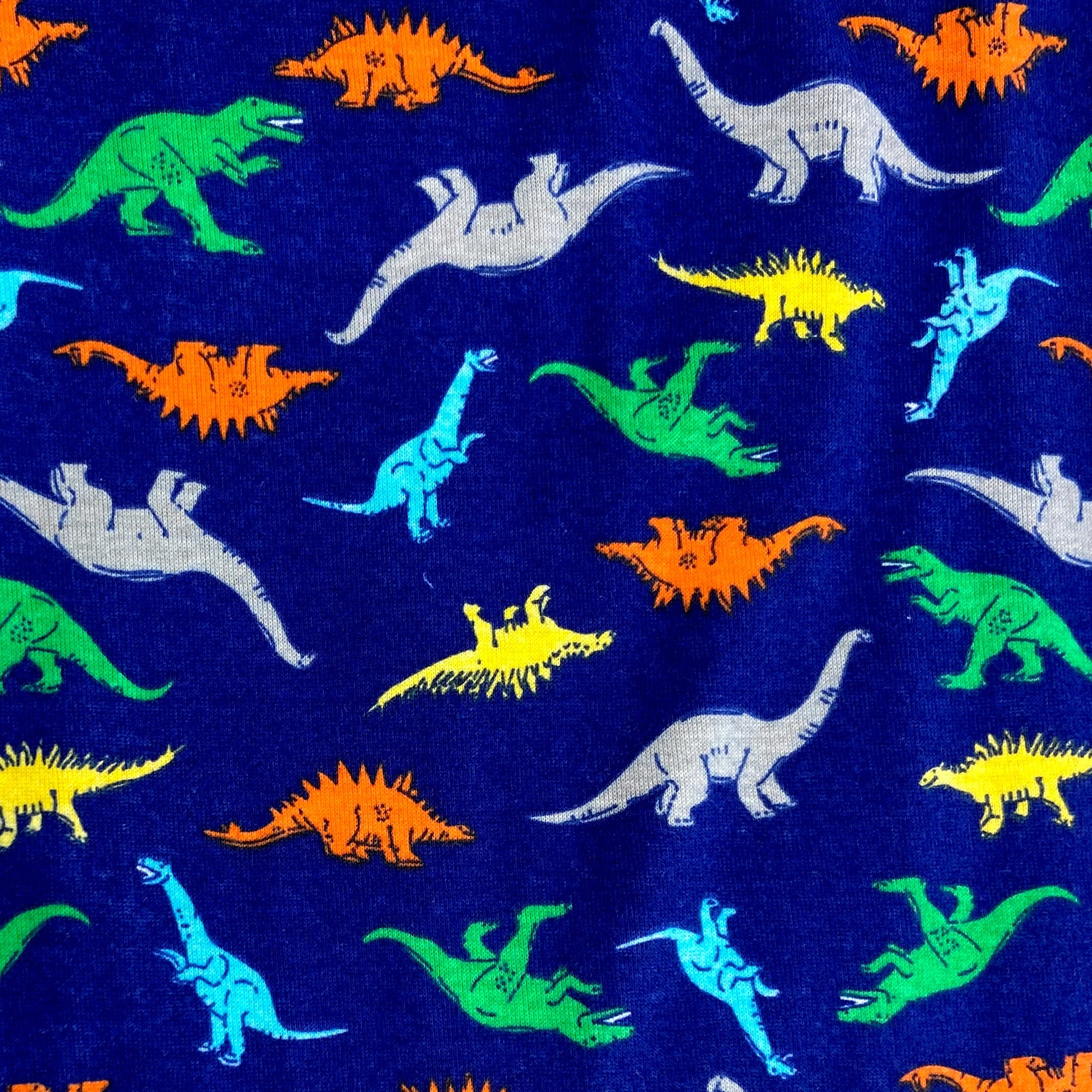 Adult Men's Dinosaur All Over Print Cotton Knit Long Pyjama Bottoms