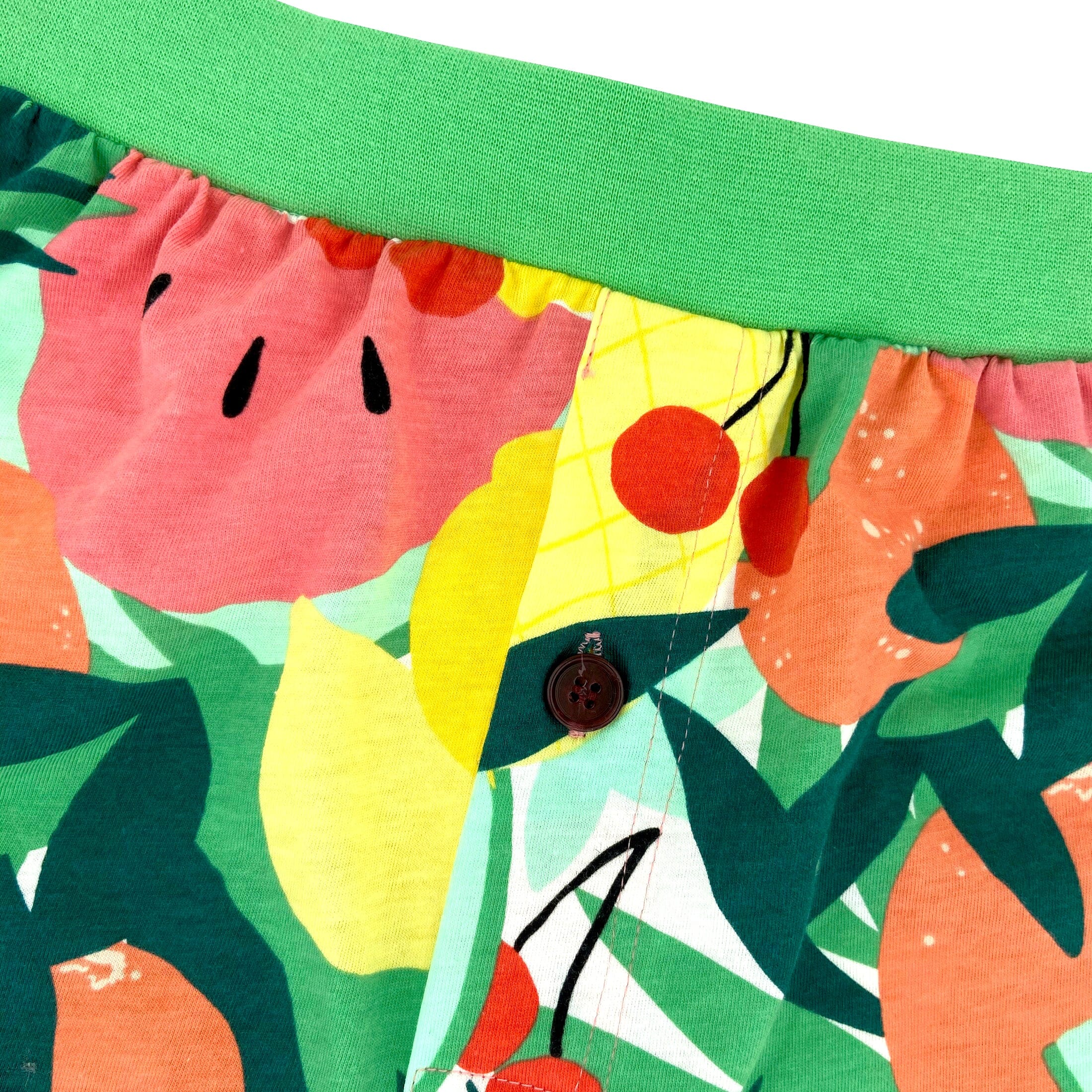 Men's Tropical Fruit Pineapple All Over Print Cotton Pyjama Bottoms