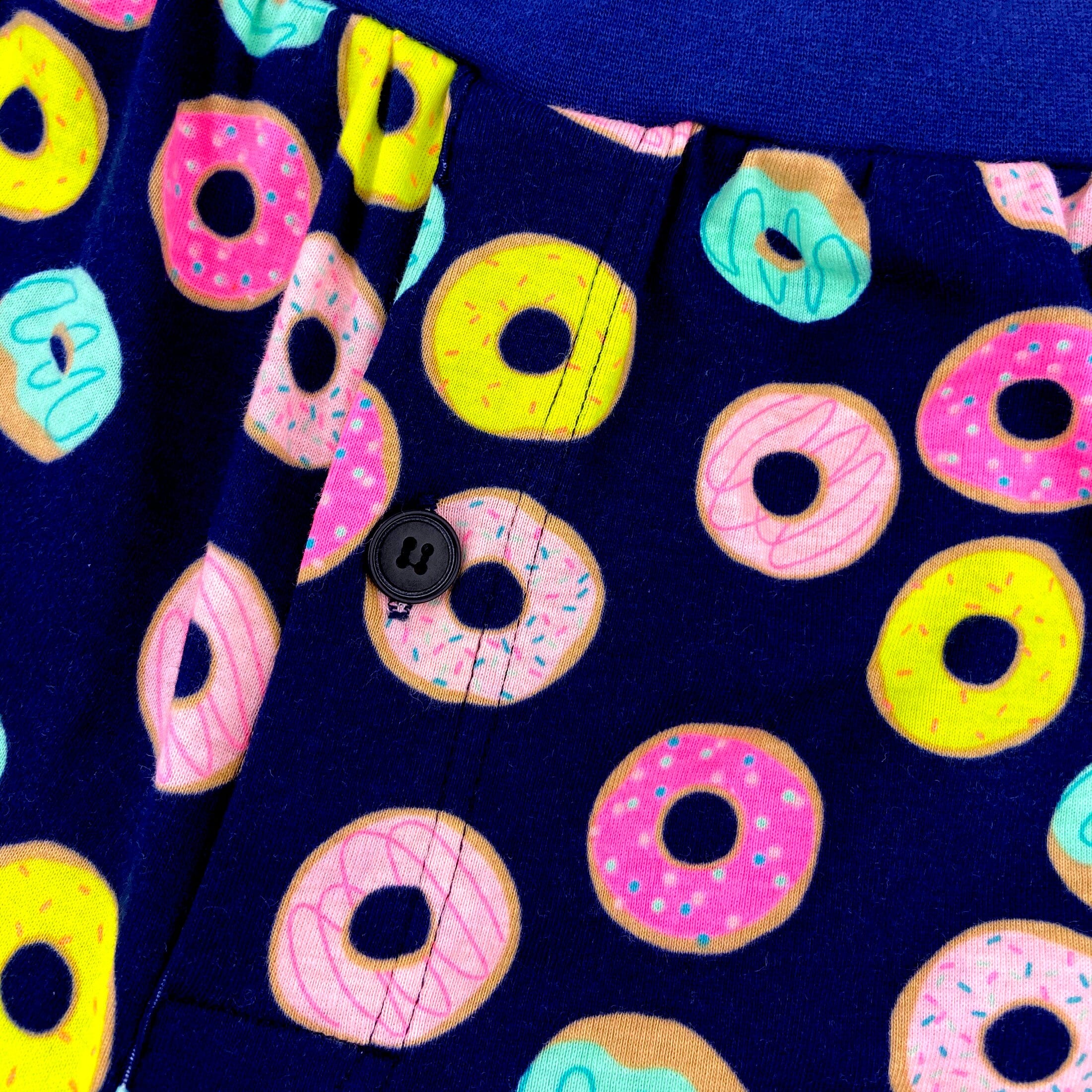 Men's Sleepwear Super Comfy Donut All Over Print Cotton Pajama Shorts