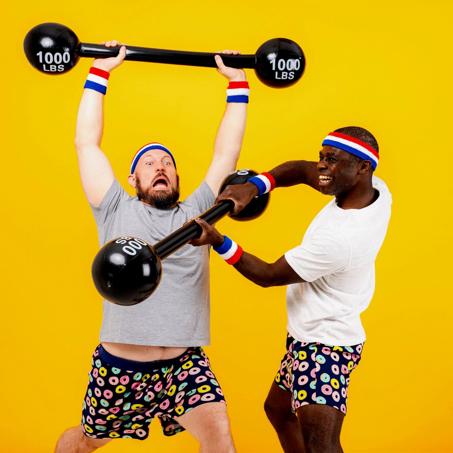 Men's Sleepwear Super Comfy Donut All Over Print Cotton Pajama Shorts