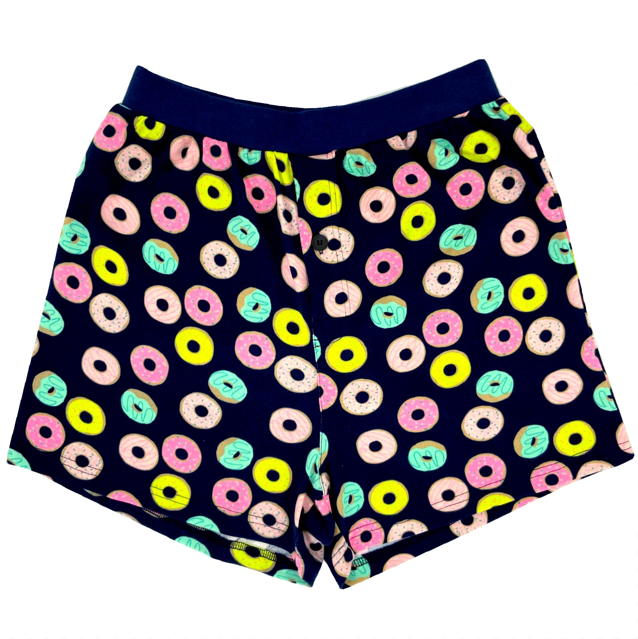 Men's Sleepwear Super Comfy Donut All Over Print Cotton Pajama Shorts