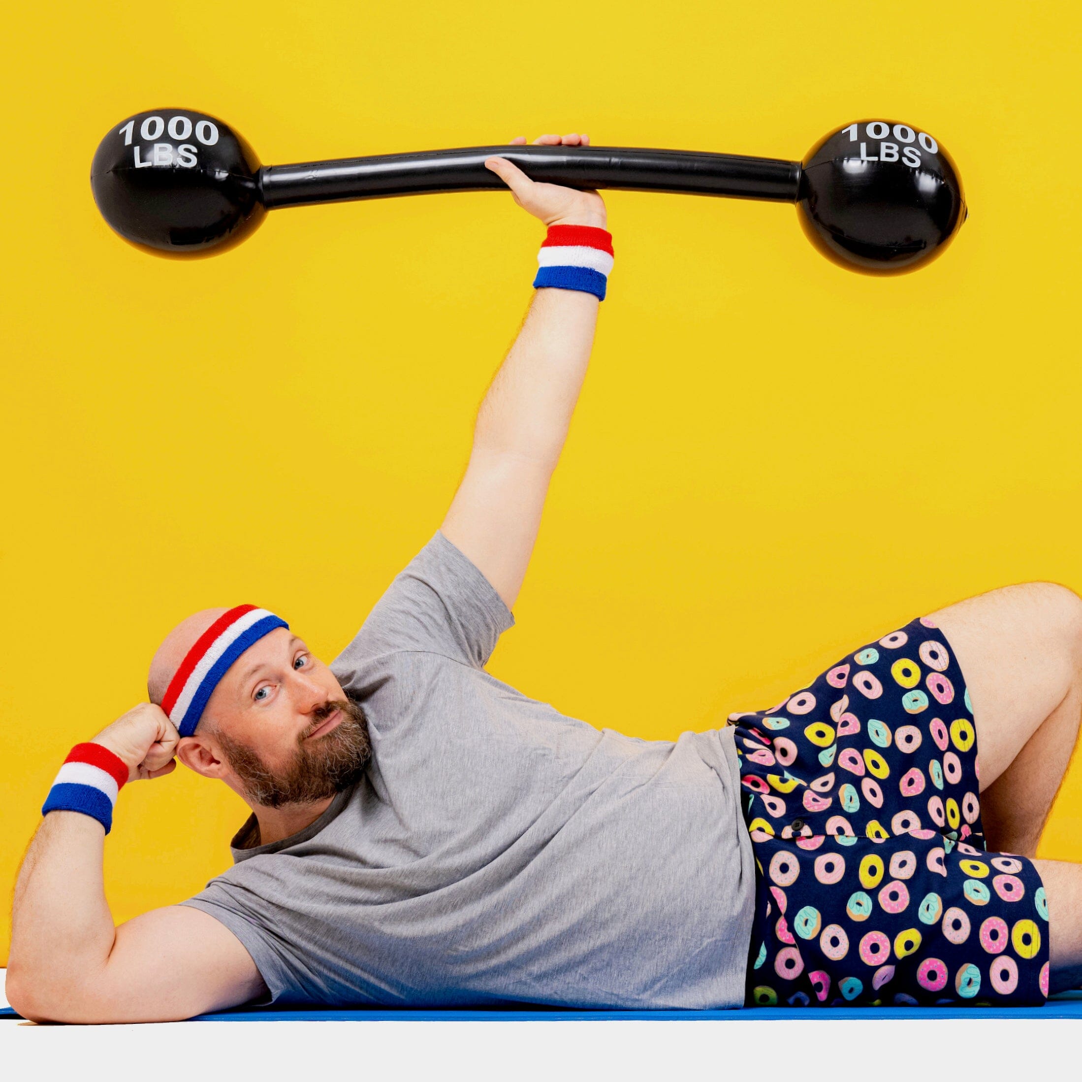 Men's Sleepwear Super Comfy Donut All Over Print Cotton Pajama Shorts
