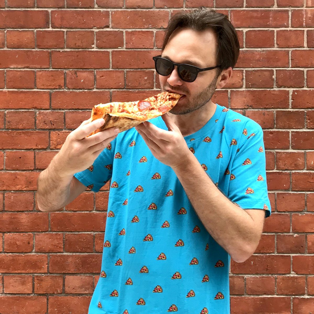 Pizza T-Shirt For Men. Buy A Funny Men's Pizza Print Shirt
