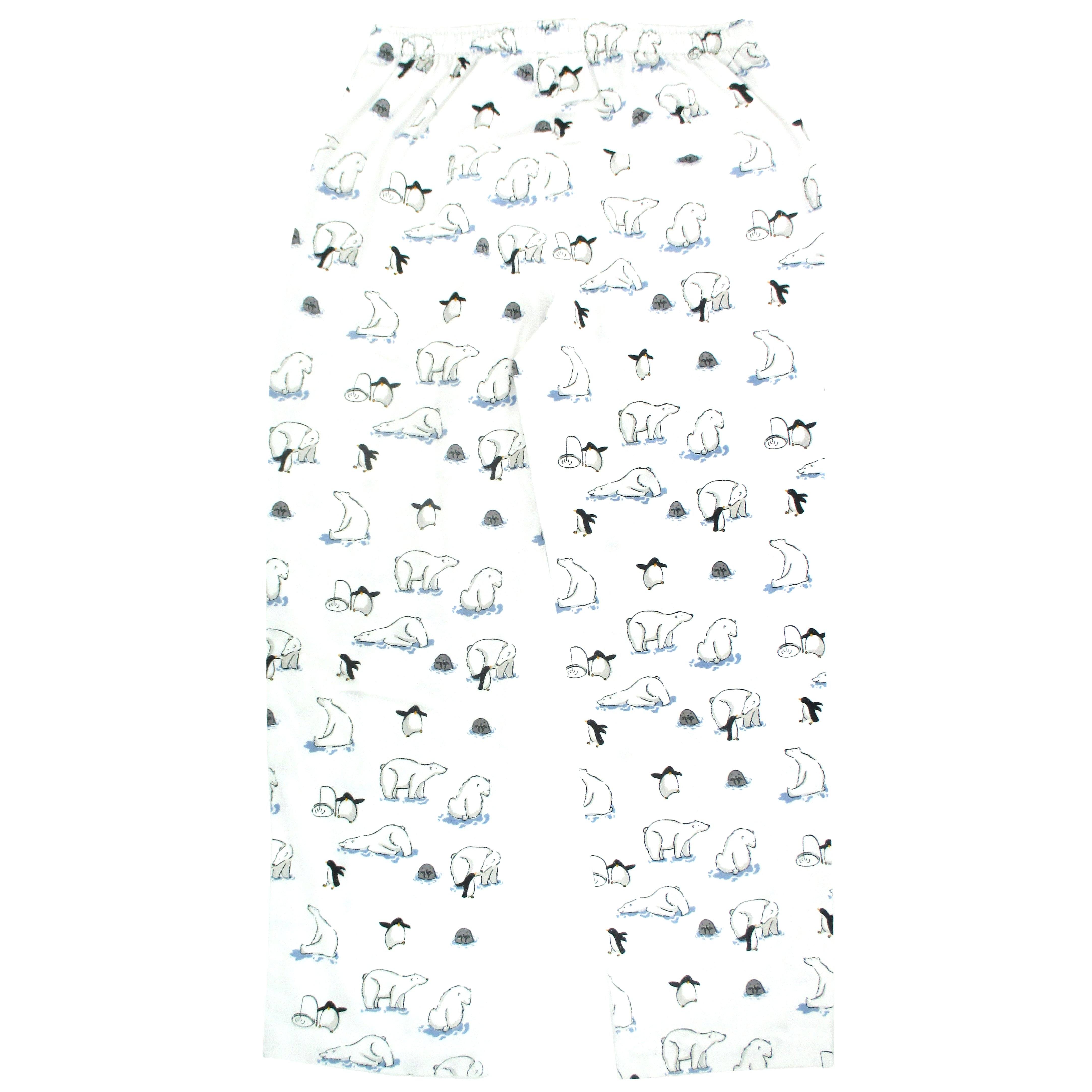 Rock Atoll Comfy Soft Pajama Pants for Men with Penguin Pattern