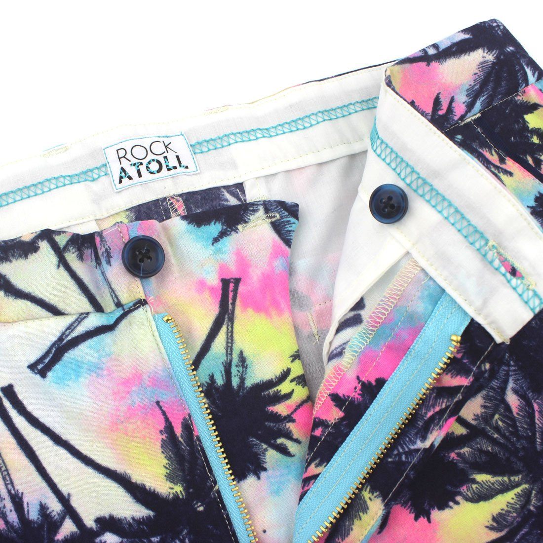 Colorful Palm Tree Silhouette All Over Print Super Fit Shorts for Men