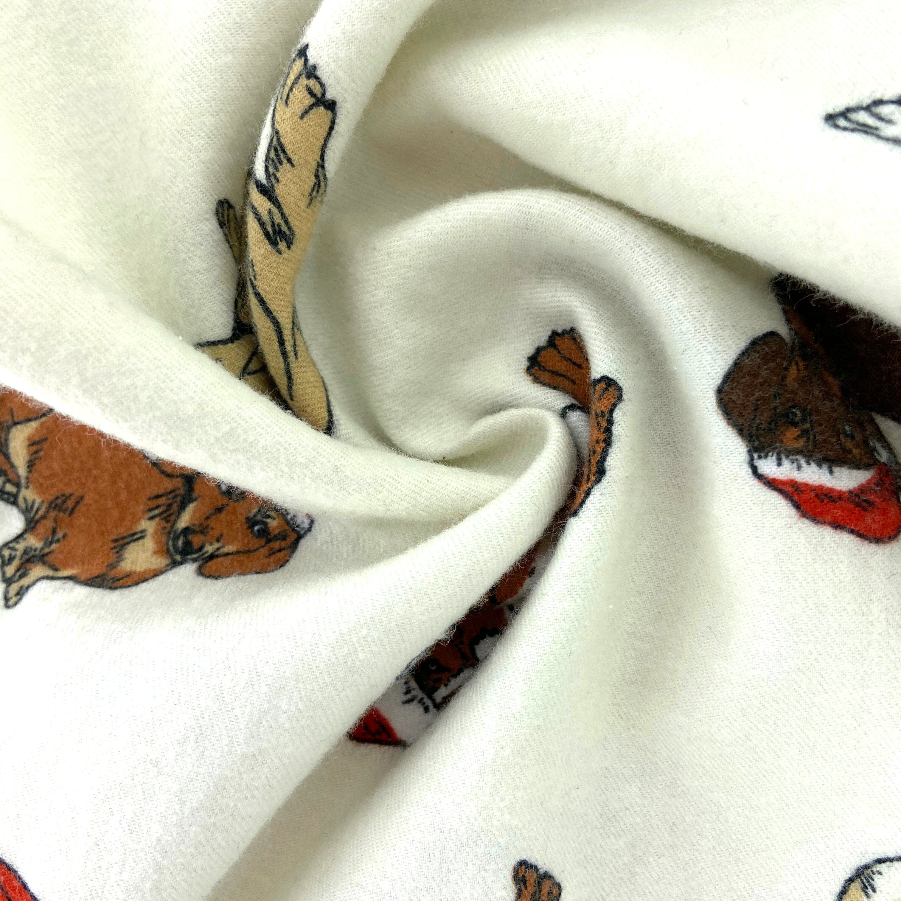 White Puppy Dog Print Pajamas For Men. Men's Dog Lovers Sleep Pants