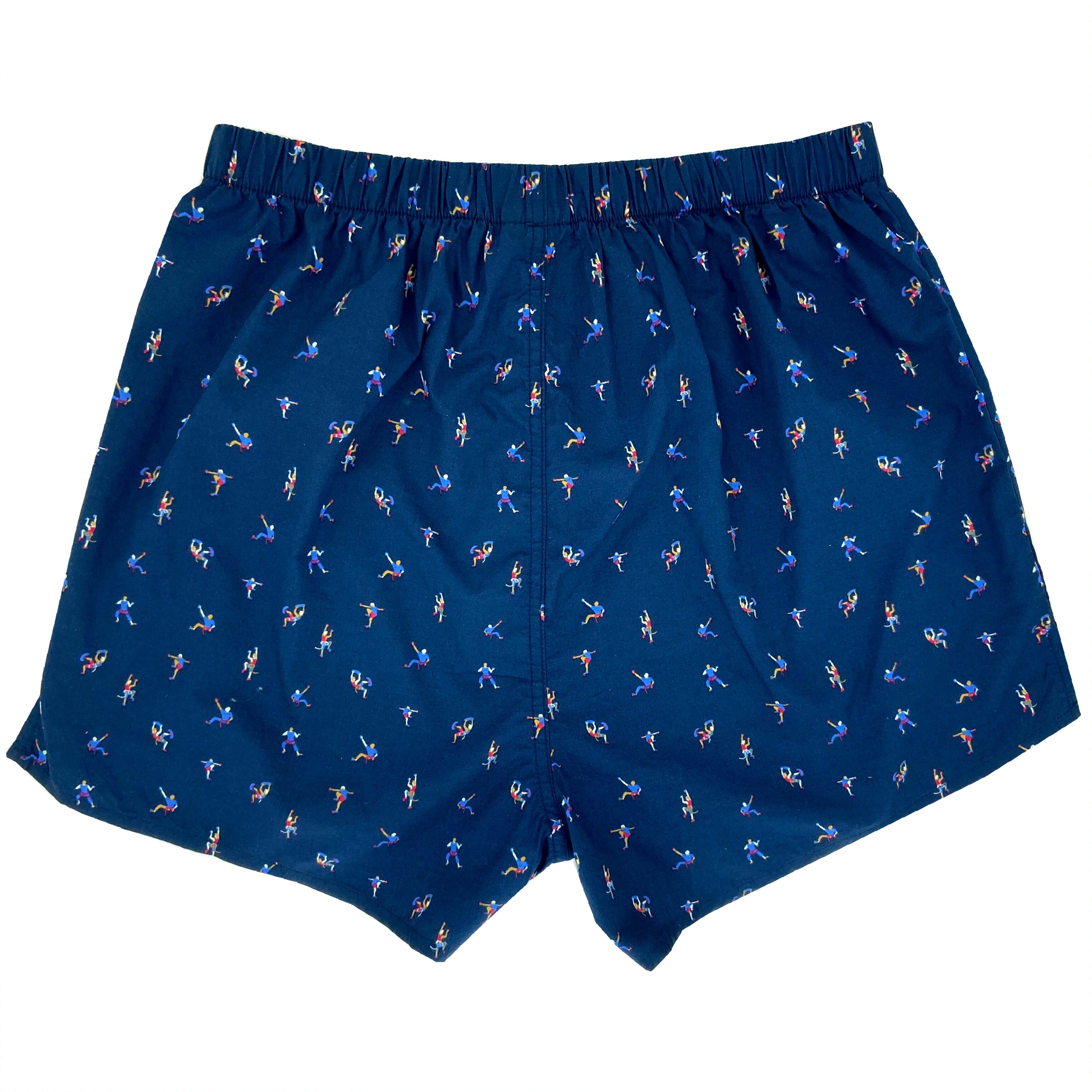 Men's Mountaineer Rock Climber Novelty Print Boxer Shorts Underwear