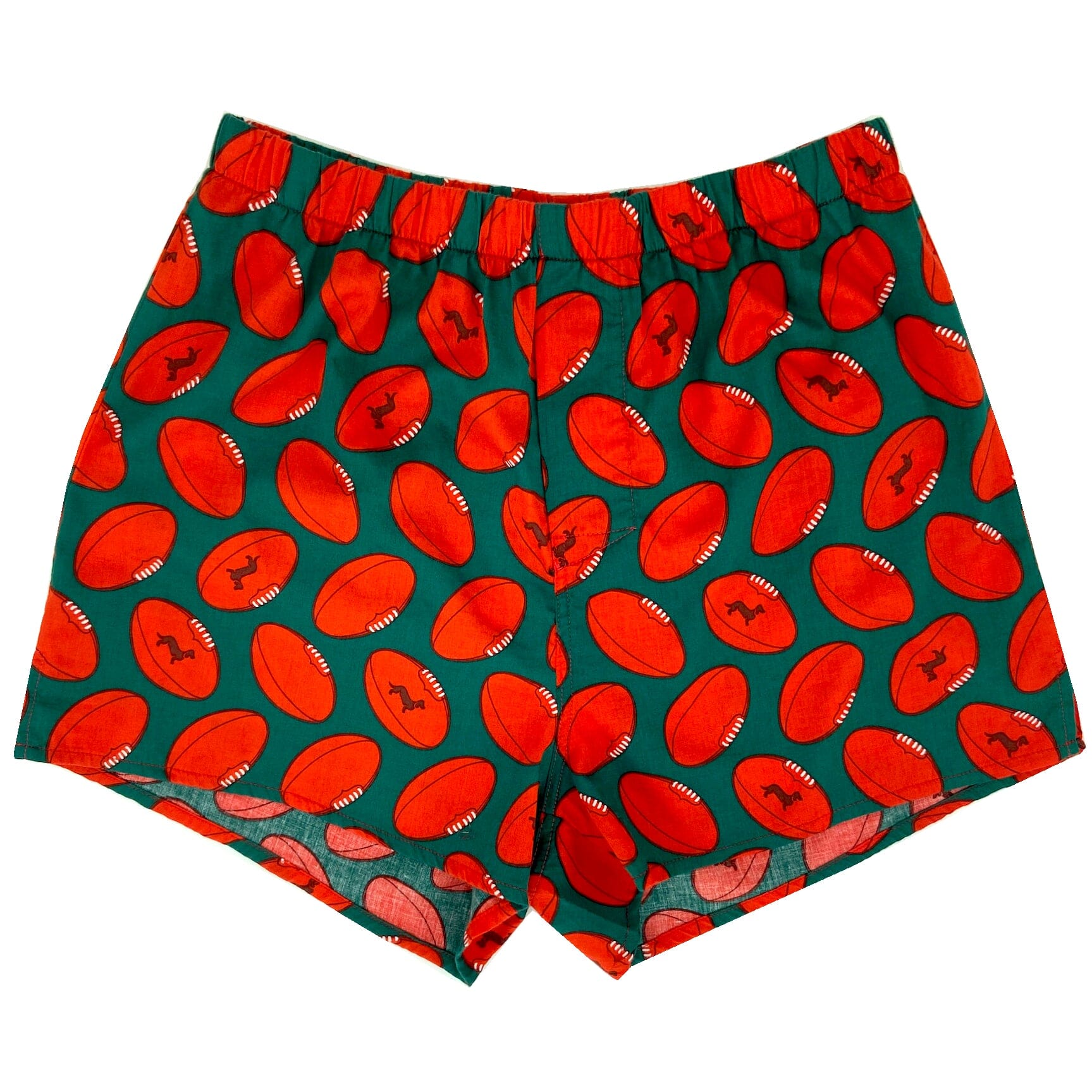 Men's Sport Themed Football Patterned Cotton Boxer Shorts Underwear