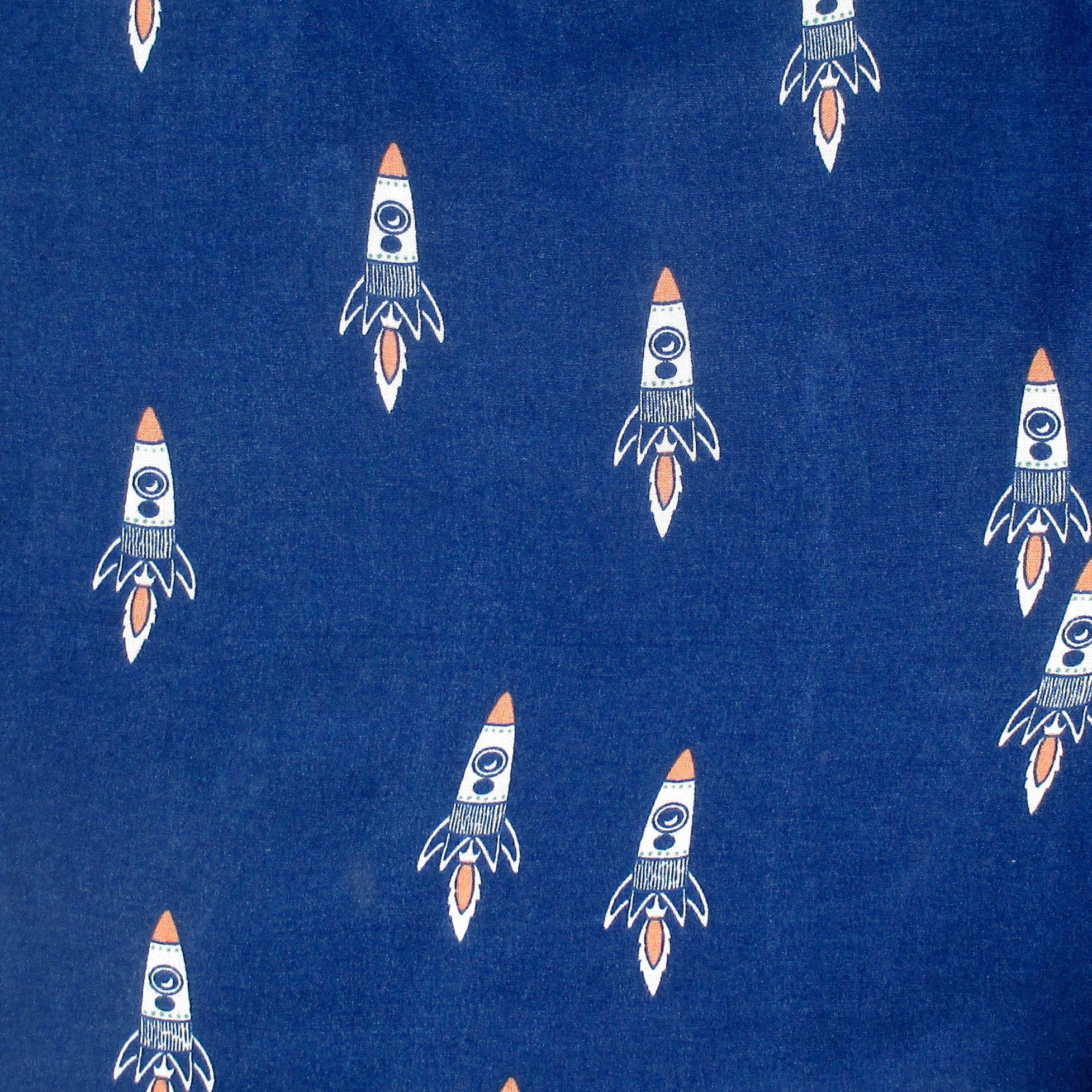 Rocket Patterned Space Themed Super Soft Boxer Shorts for Men