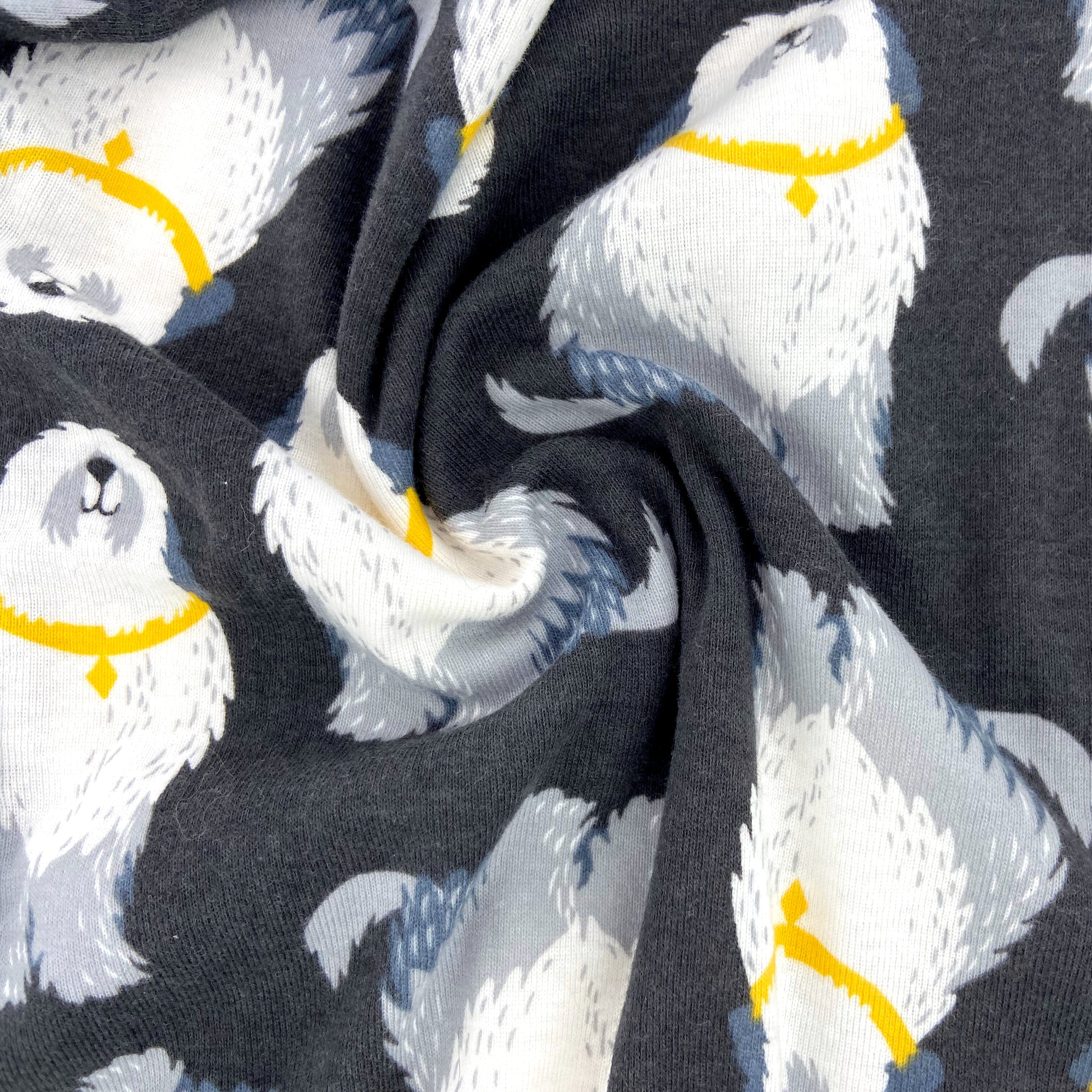 Men's Shepherd Sheepdog All Over Print Soft Knit Boxer Pajama Bottoms