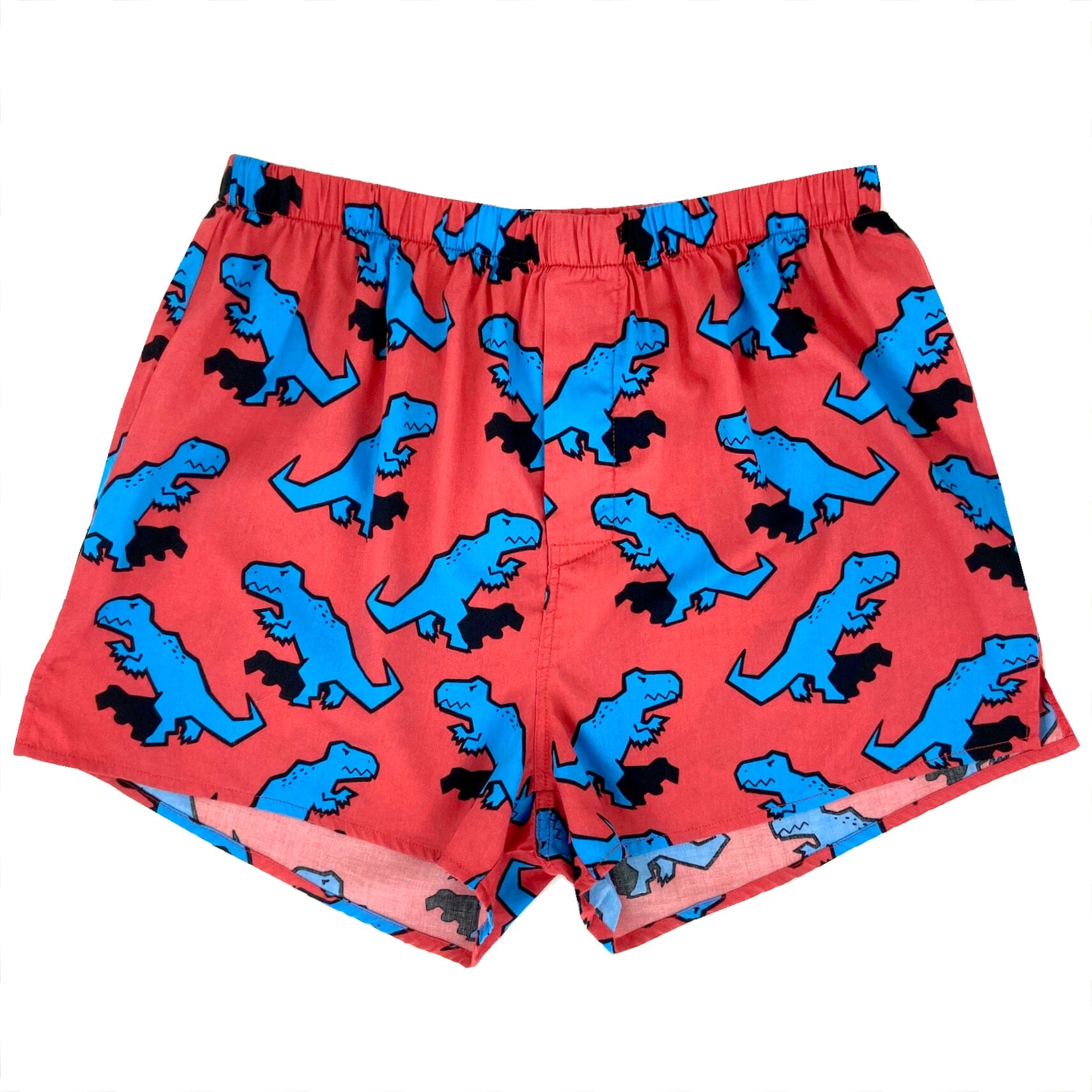 Men's Fun T-Rex Dinosaur Patterned Soft Cotton Boxer Shorts Underwear