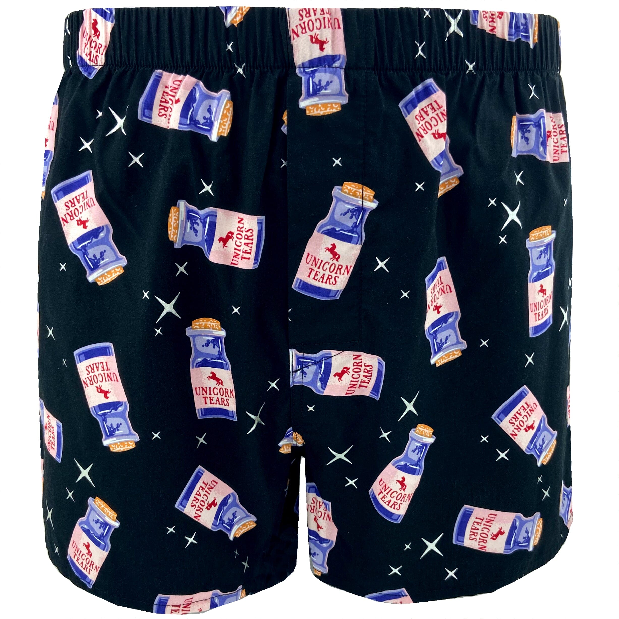 Men's Breakfast Themed Colorful Cereal Boxes Print Cotton Boxer Shorts