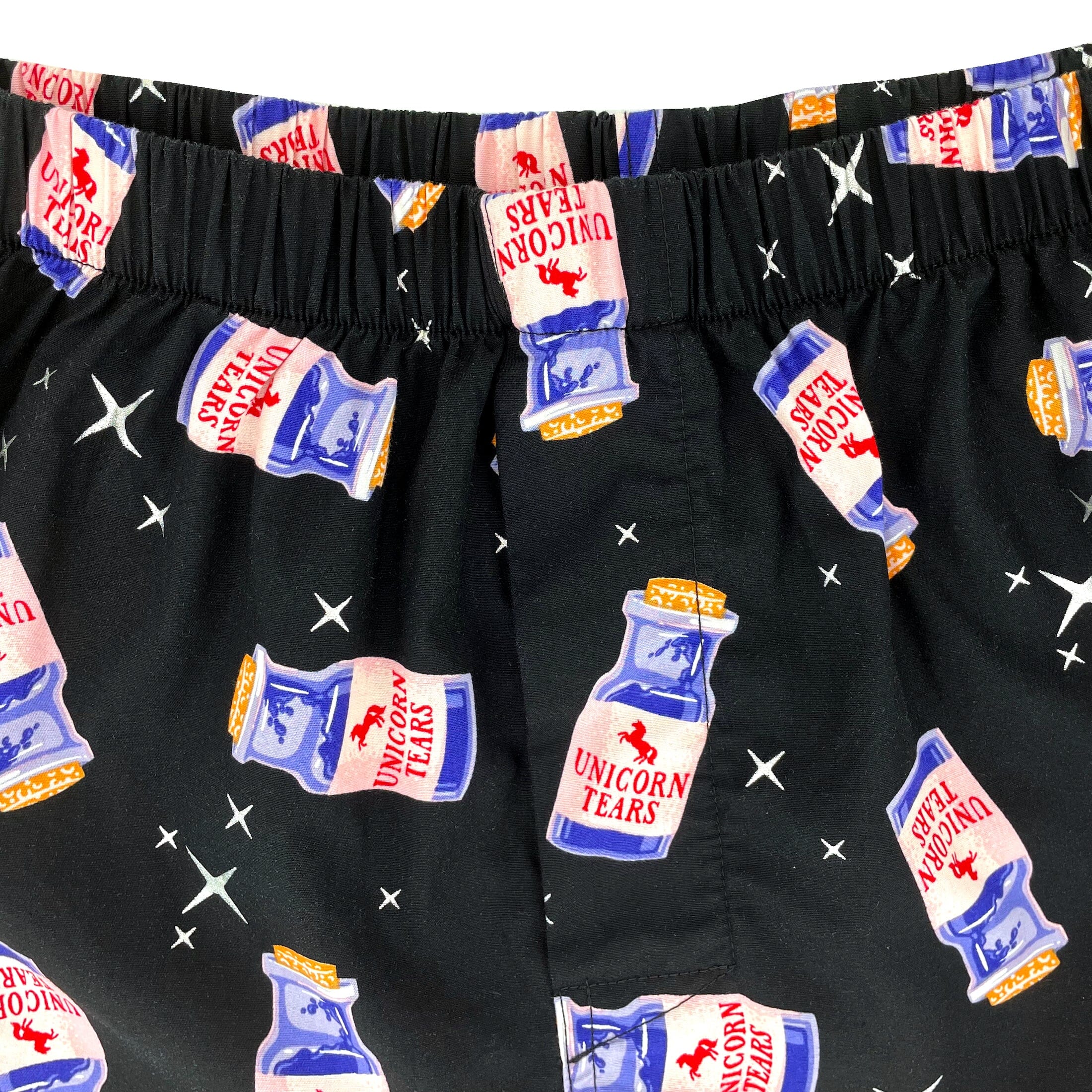 Men's Breakfast Themed Colorful Cereal Boxes Print Cotton Boxer Shorts