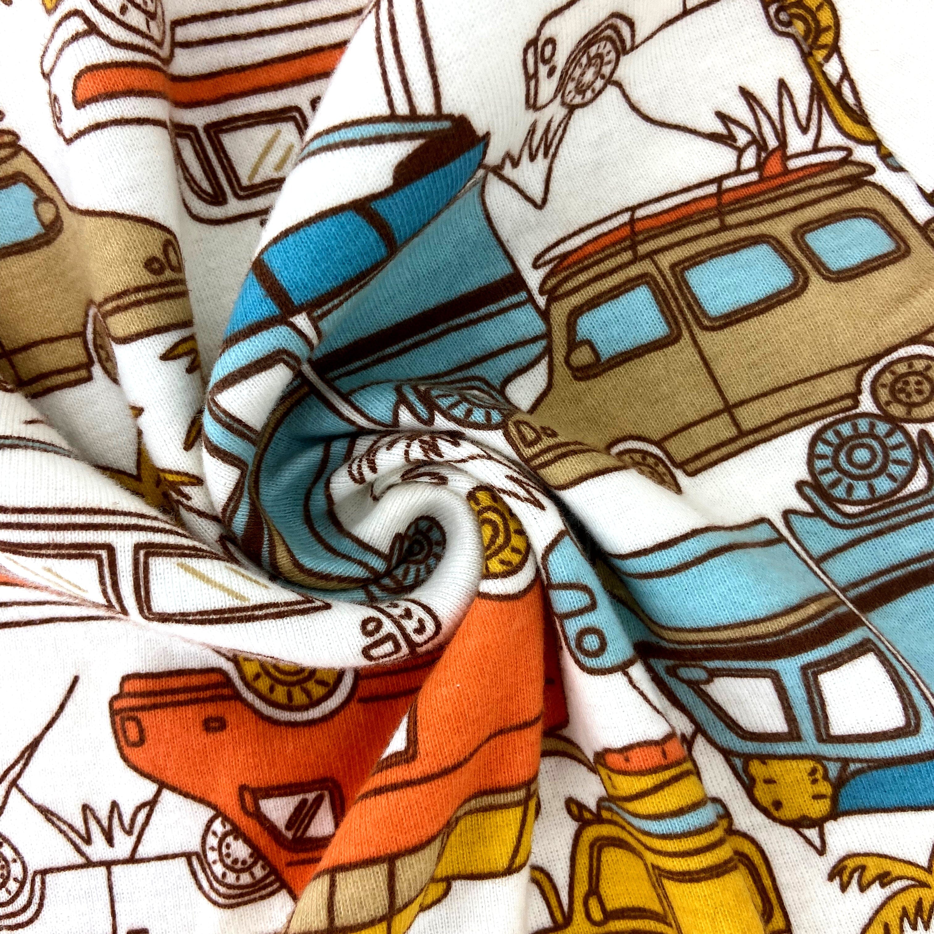 Men's Travel Inspired RVs and Wagons Print Soft Cotton Pajama Pants